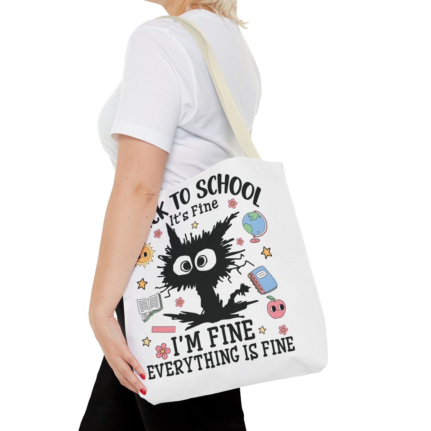 👀 I See Smart People Tote – Kawaii School Vibes with a Clever Twist 🍎