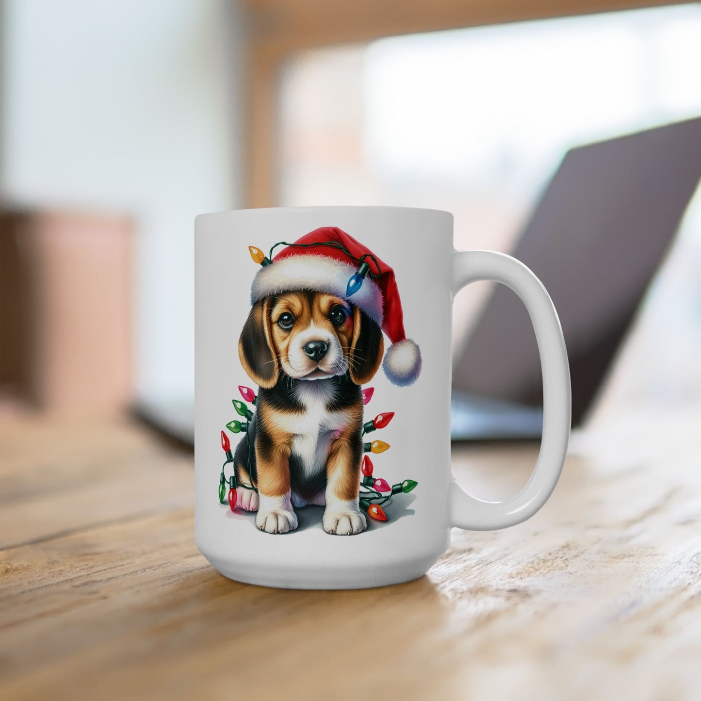 🎄 Beagle Christmas Mug – Holiday Joy with a Festive Hound 🐾