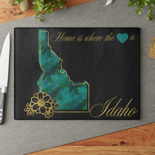 💚 Idaho State Cutting Board – Mountain Hues and Gem State Charm