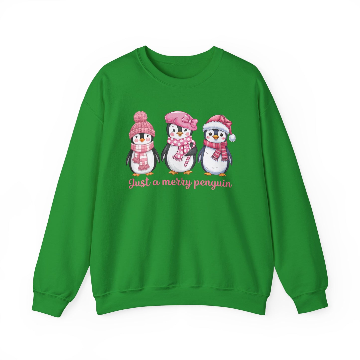 🐧✨ Just a Merry Penguin Sweatshirt – Cute Winter Friends in Pink ❄️💖