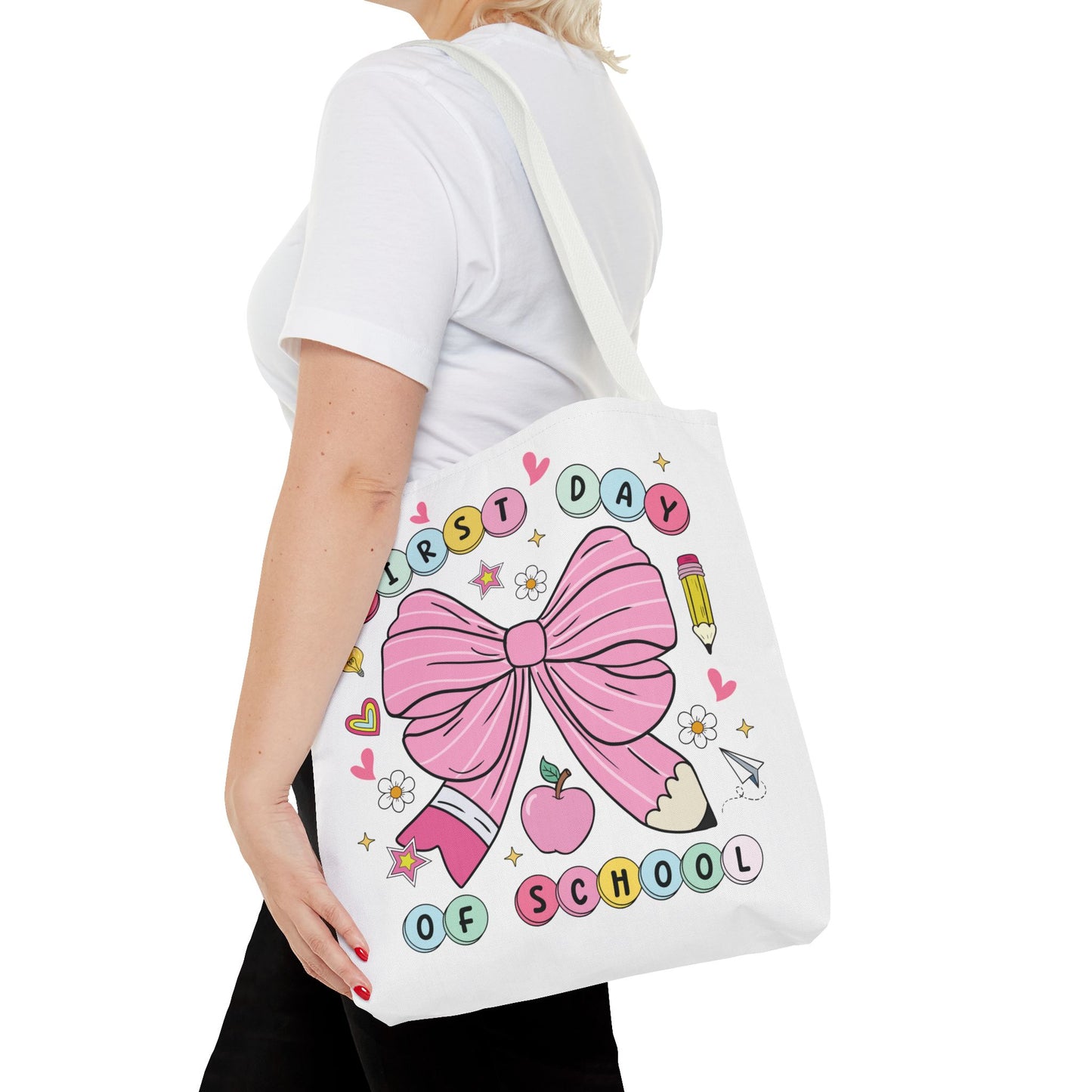 🎀 Coquette First Day of School Tote – Sweet Style for a Smart Start 📚