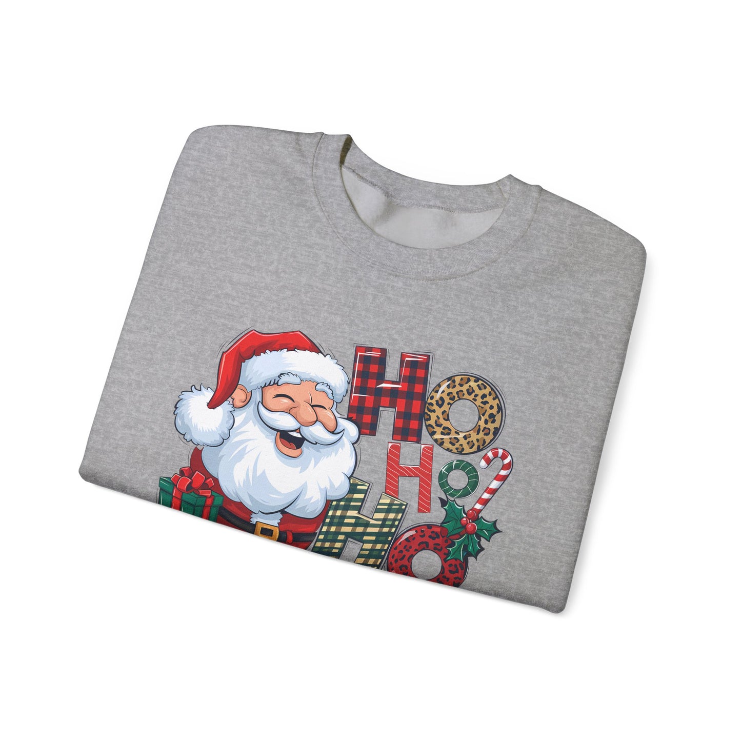 🎅✨ HO HO HO Santa Sweatshirt – Classic Holiday Cheer 🎄🎁