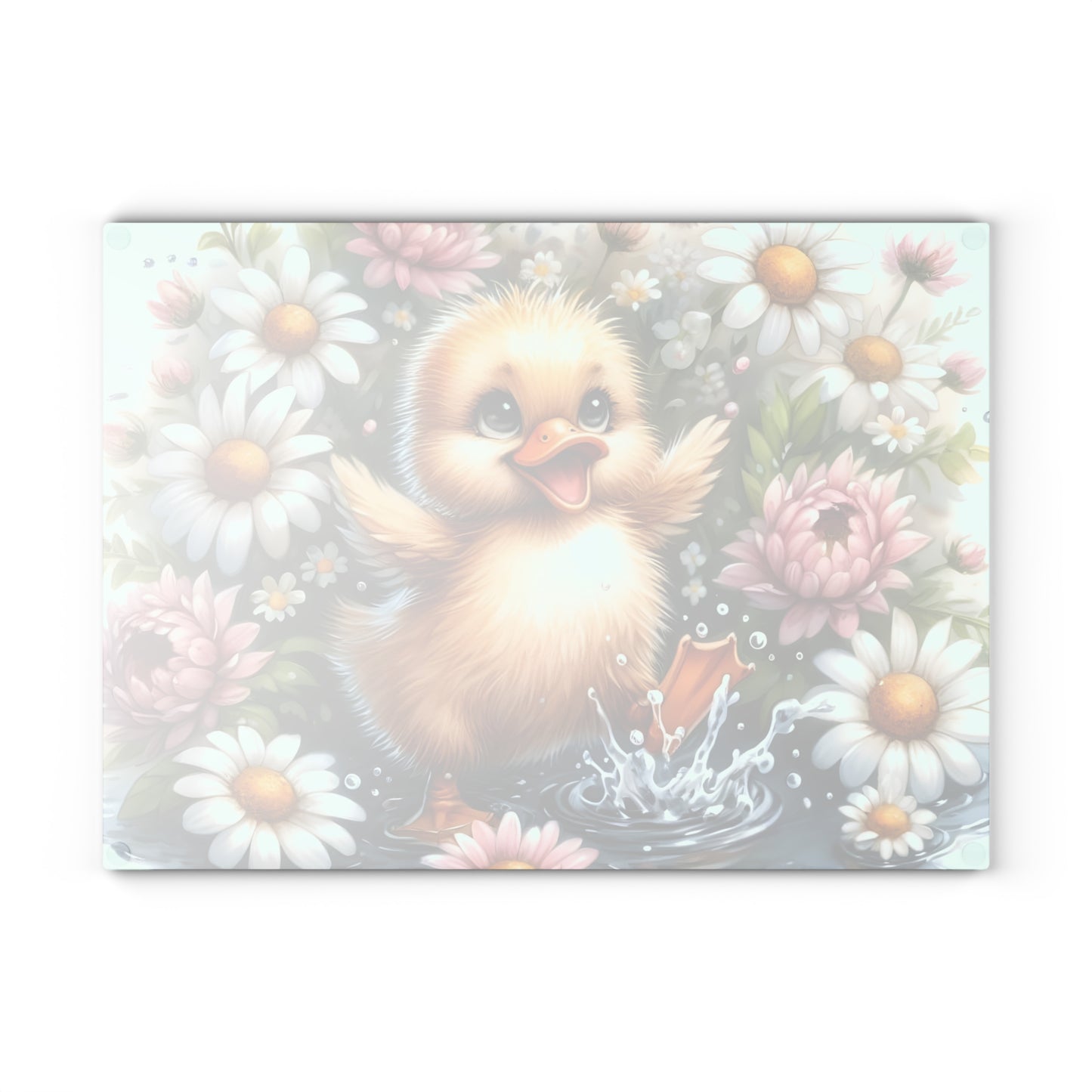 🐥🌸 Cheerful Duckling Cutting Board – Playful Springtime Charm for Your Kitchen 🌼✨