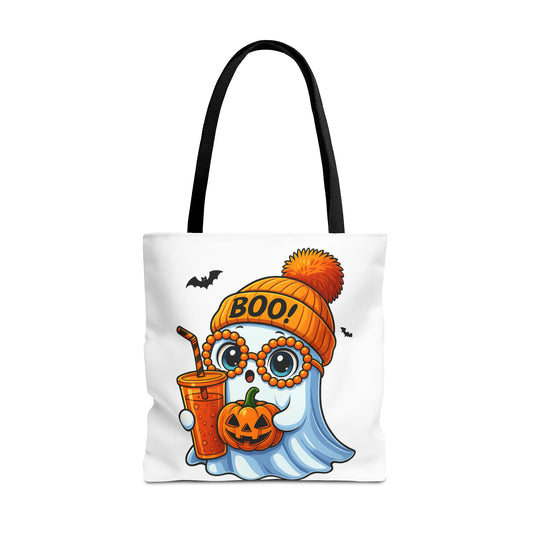 👻 Boo-tiful Ghost Tote Bag – Spooky Cute Halloween Vibes 🎃👜