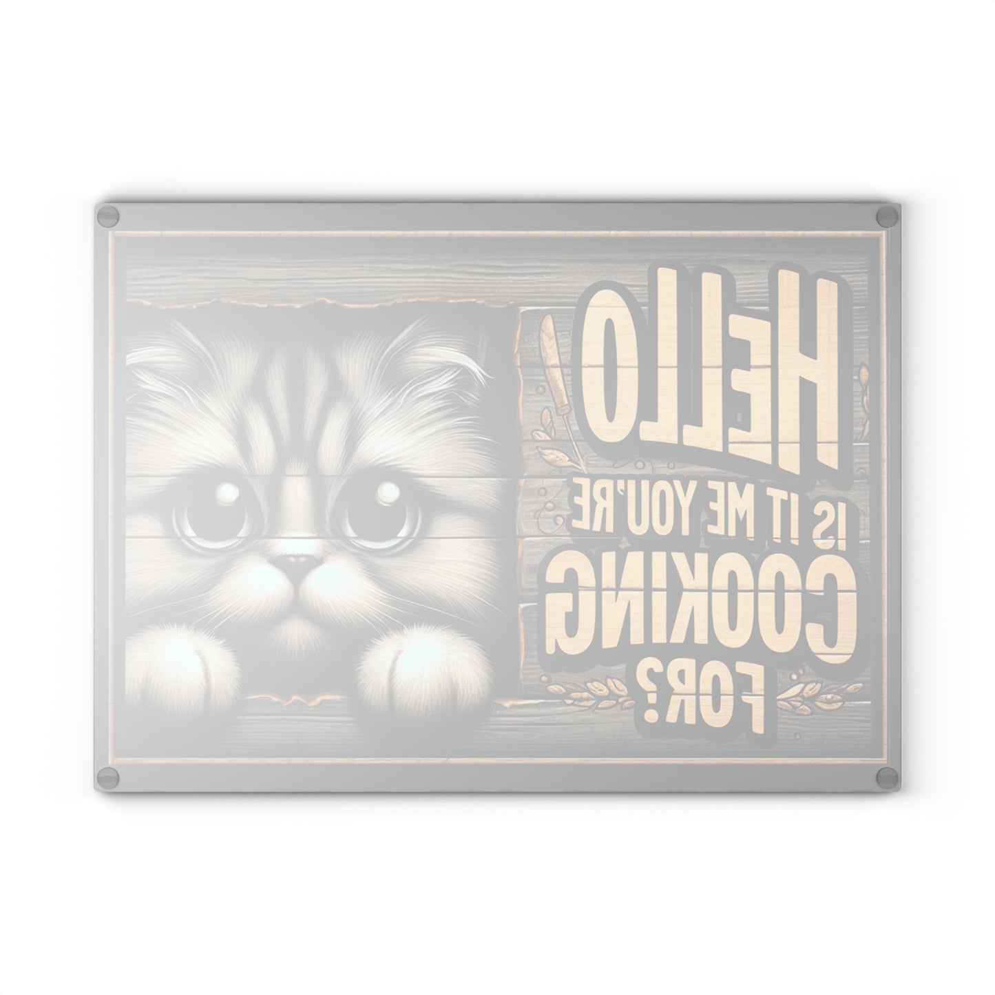 Hello, Is It Me You’re Cooking For? Cat Cutting Board