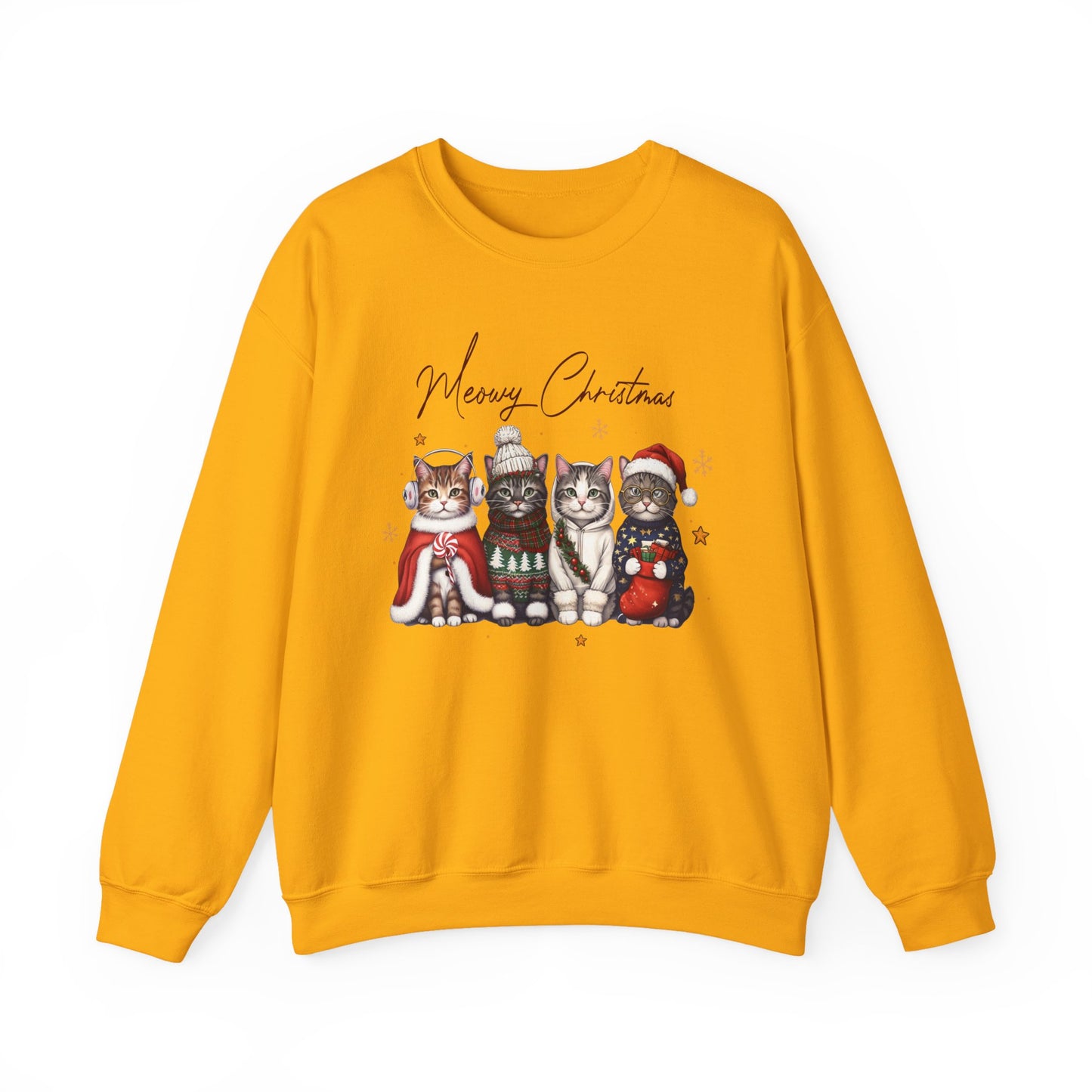 🐾✨ Meowy Christmas Sweatshirt – Festive Cats & Cozy Holiday Cheer 🎄🐱