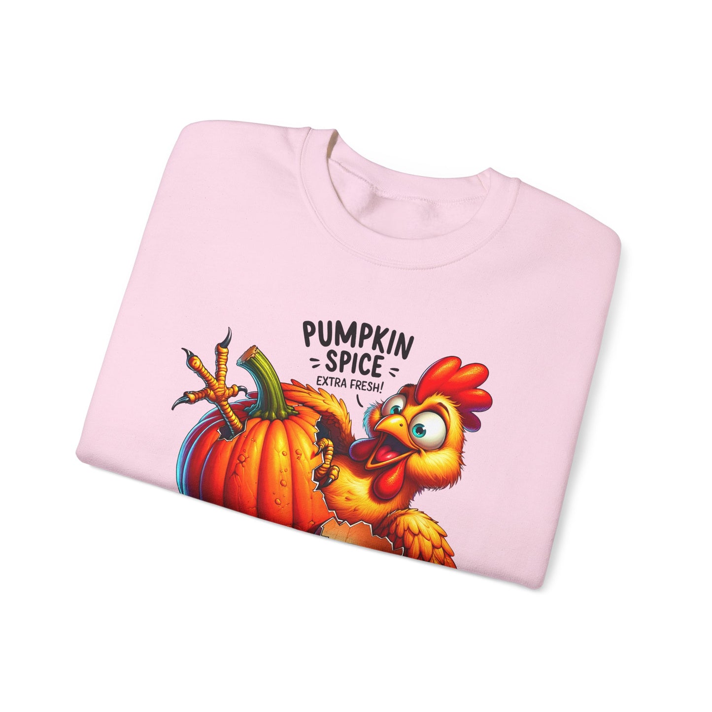 🎃🐔 Pumpkin Spice Chicken Sweatshirt – Funny Fall Extra Fresh Design 🍂