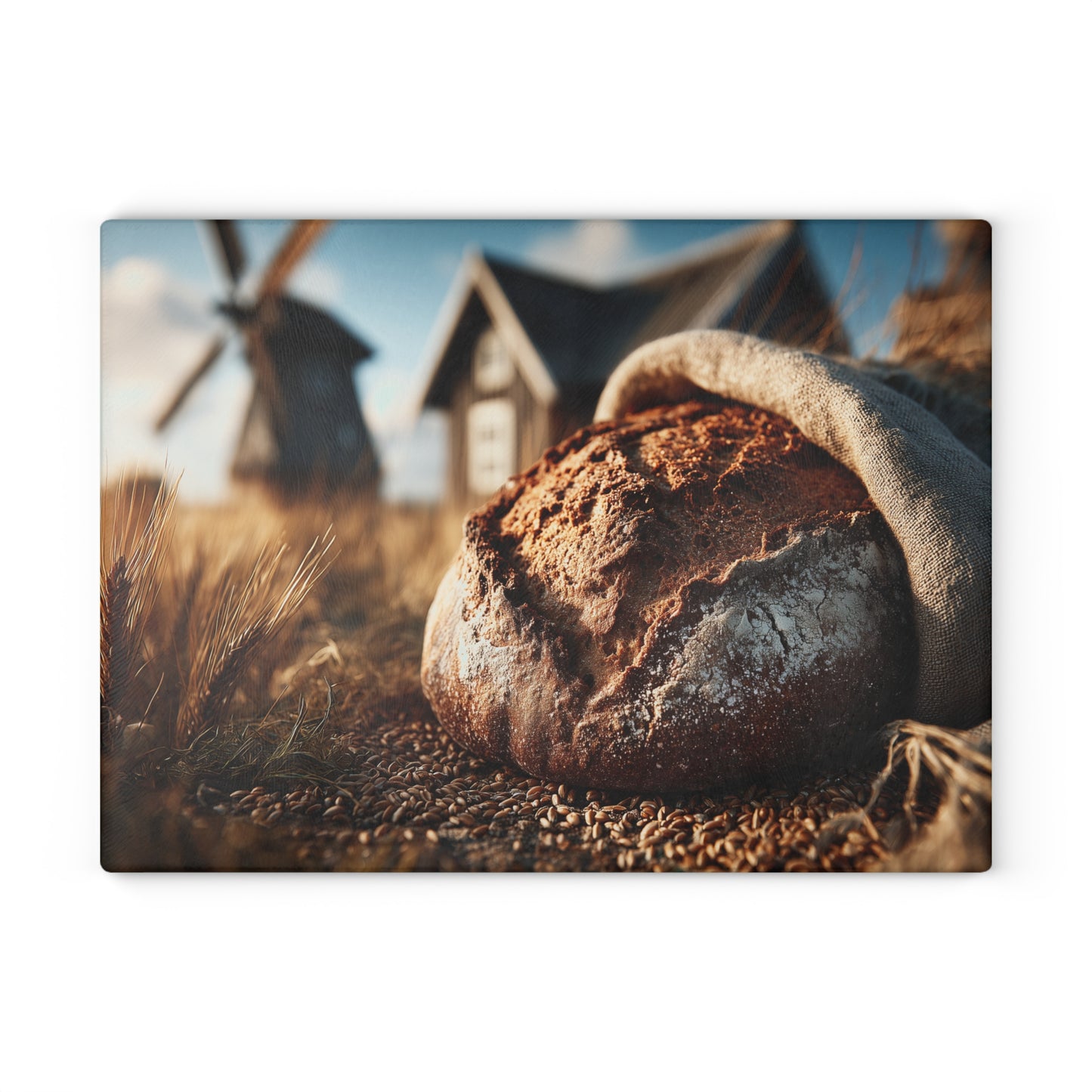🍞🌾 Rustic Artisan Bread Cutting Board – Farmhouse Charm Meets Everyday Functionality 🌻