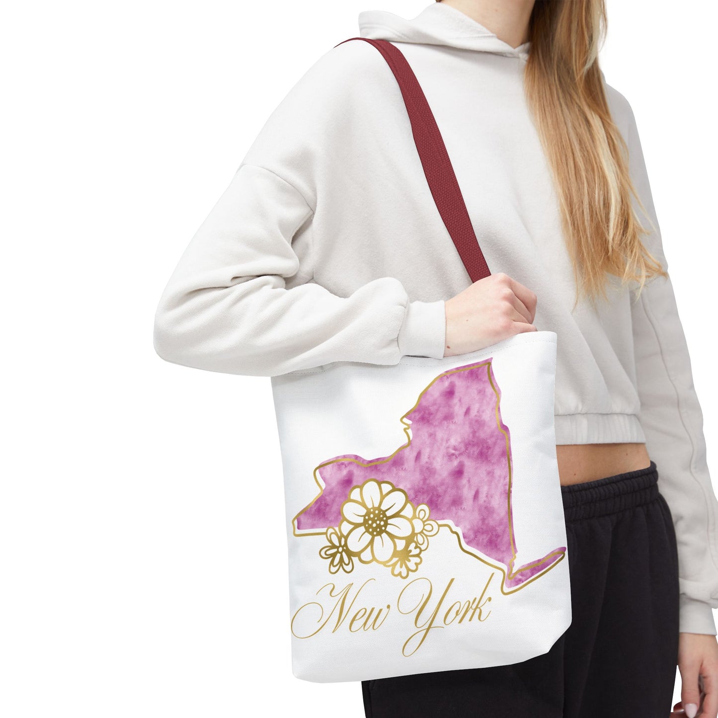 🗽 New York State Floral Tote Bag – Chic, Practical & City Charm 🌸