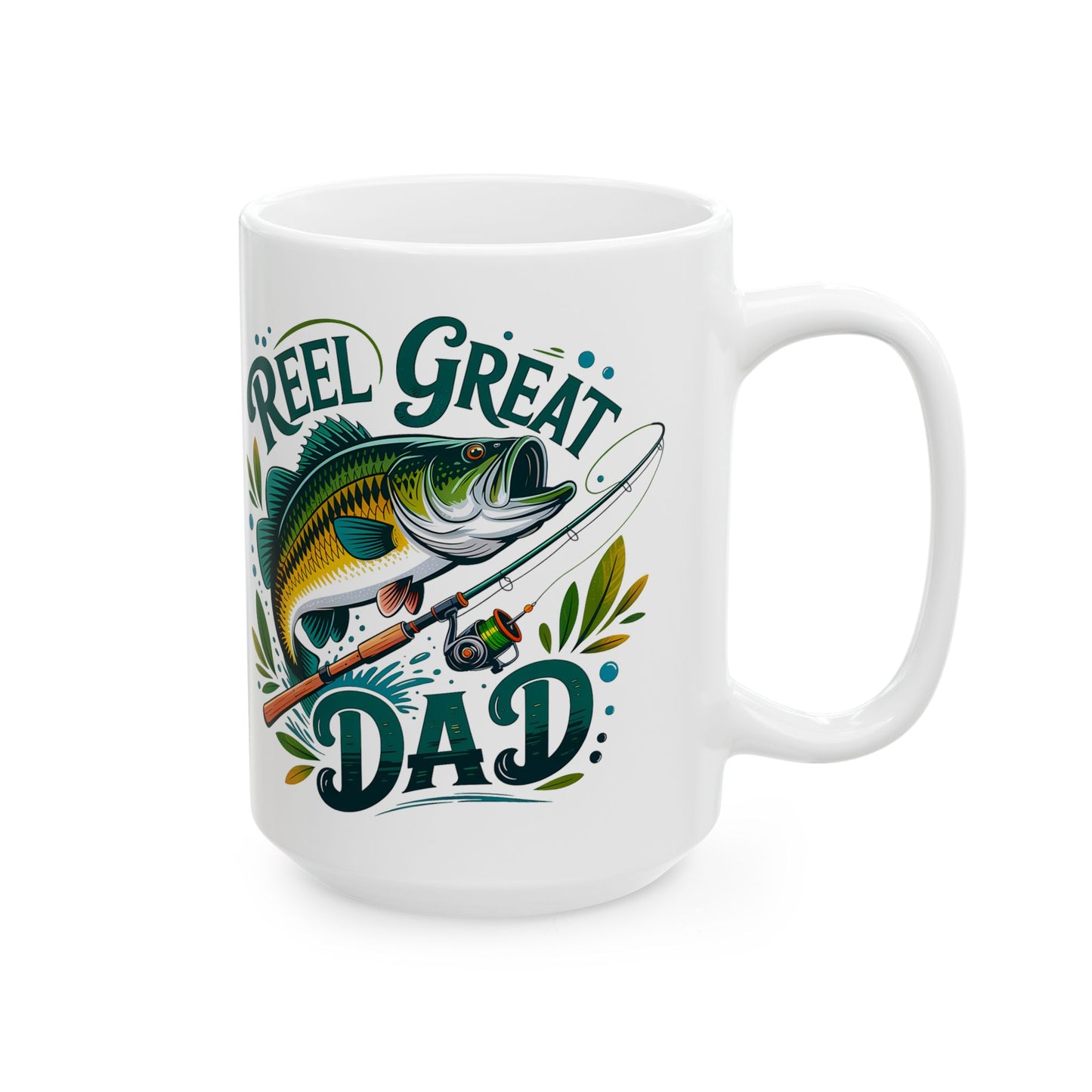 REEL GREAT DAD – Fishing Mug for Father’s Day, Birthday, or Just Because