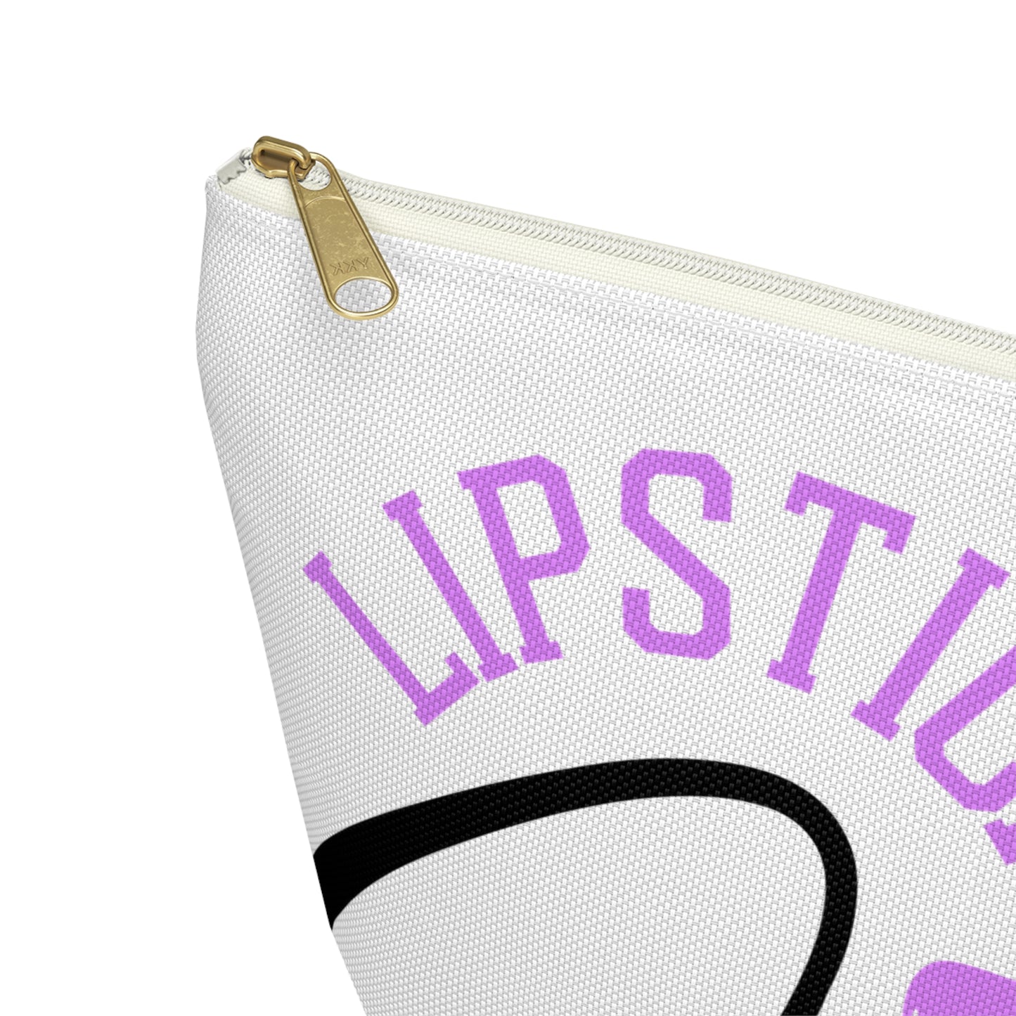 Accessory Pouch – "Lipstick Junkie" Purple Makeup Bag