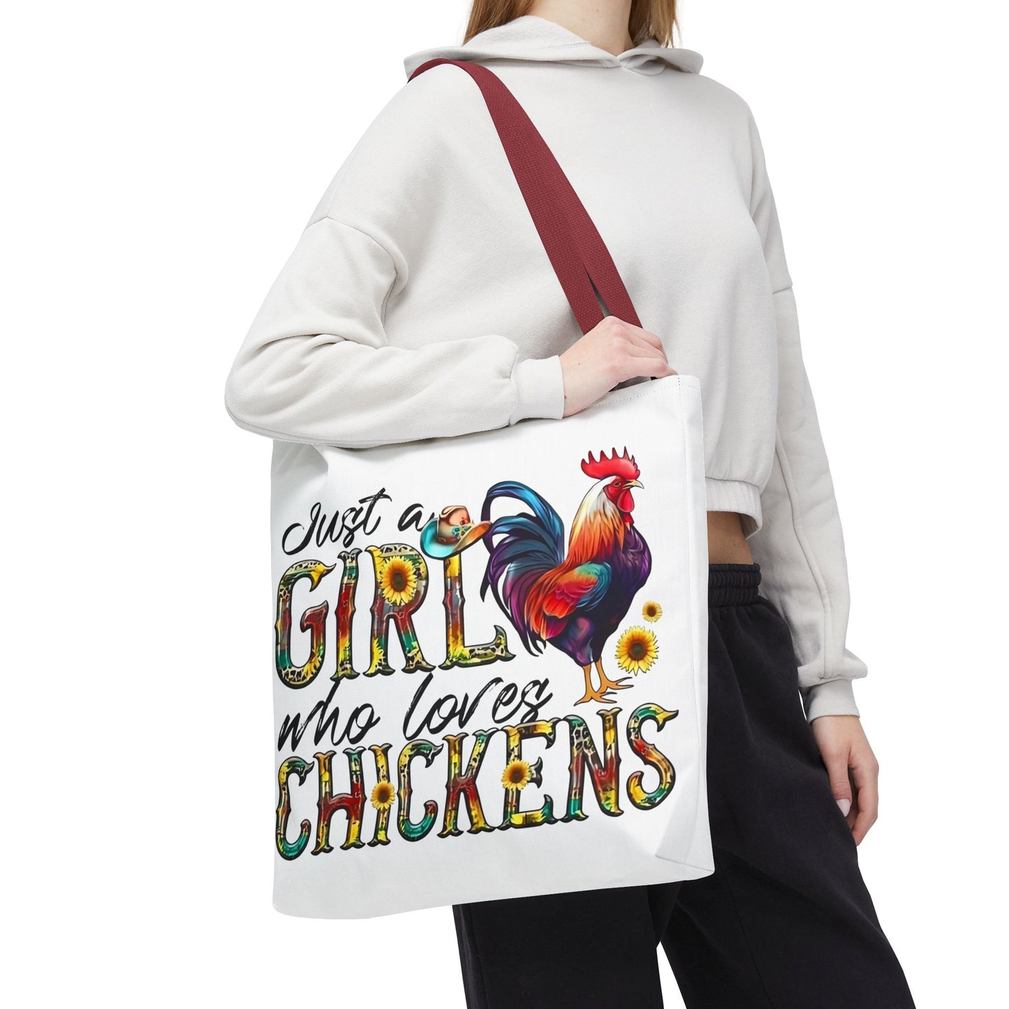 🐔 Solo una chica que ama las gallinas: Bolsa de tela estilo granja para amantes de las gallinas