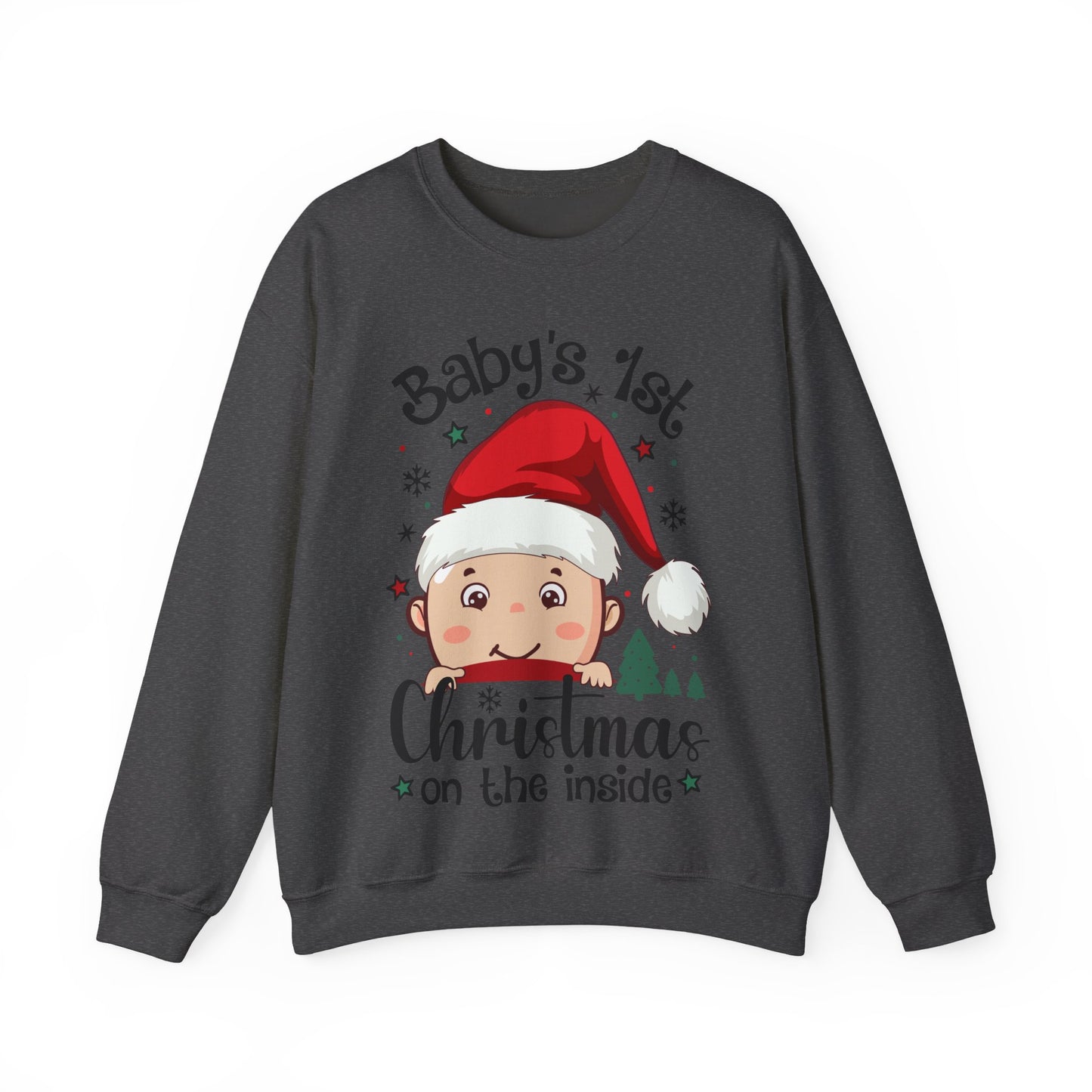 🎅🌲 Santa Baby Christmas Sweatshirt – Adorable Holiday Crewneck
