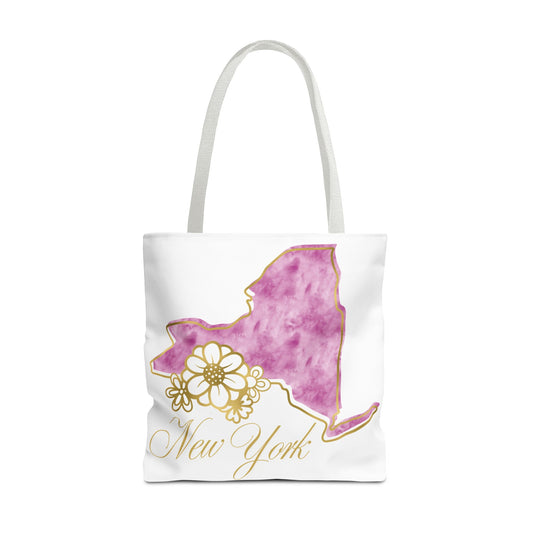 🗽 New York State Floral Tote Bag – Chic, Practical & City Charm 🌸