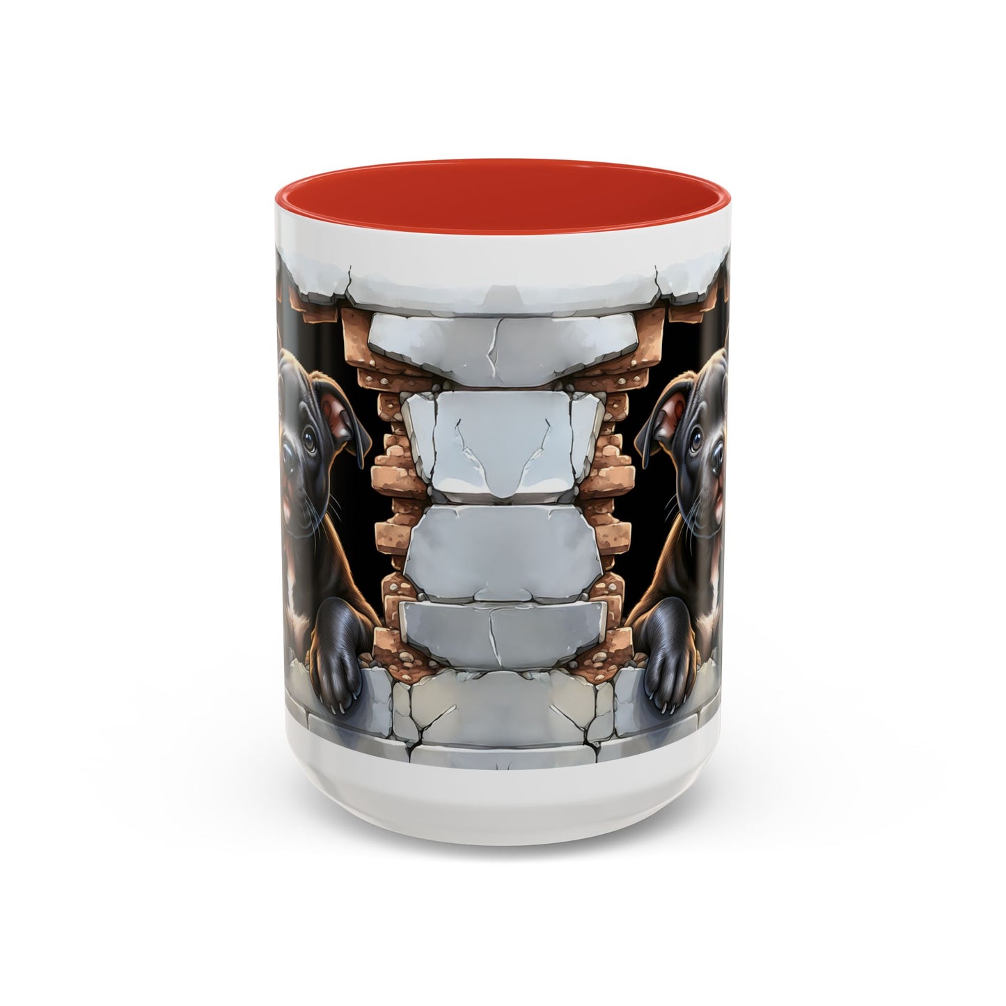 🐶☕ Pit Bull Puppy Accent Mug – Cute Breakthrough Pup Design ✨