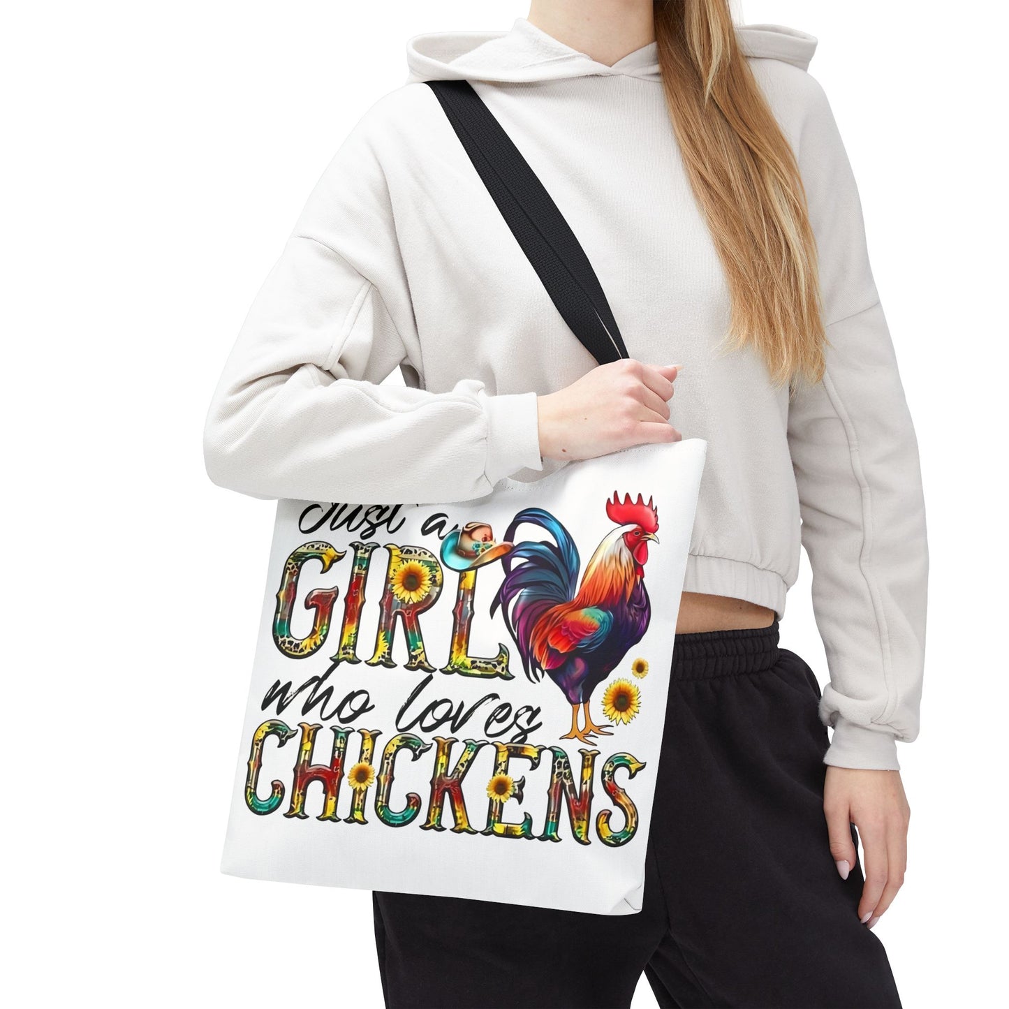 🐔 Solo una chica que ama las gallinas: Bolsa de tela estilo granja para amantes de las gallinas
