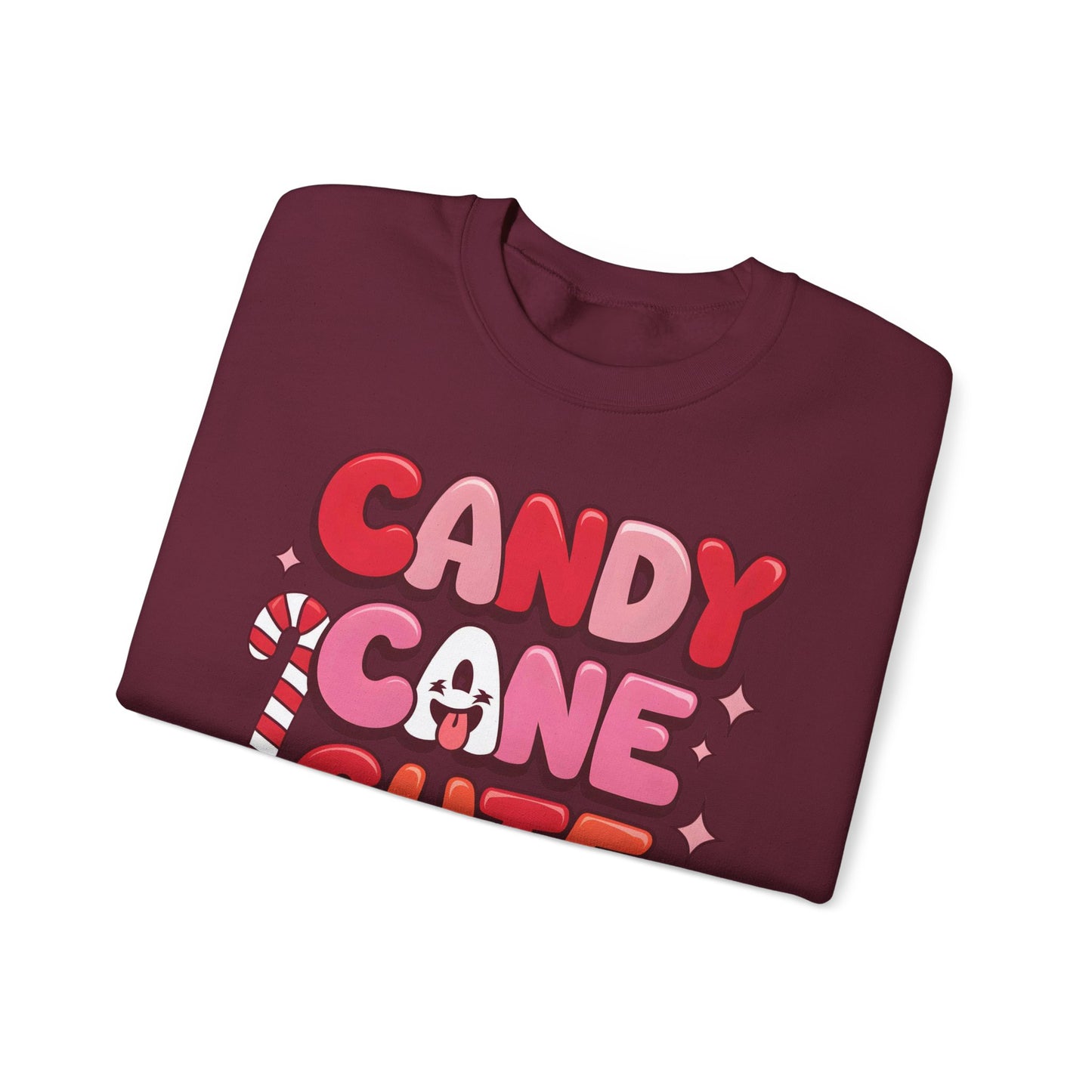 🎀🍭 Candy Cane Cute Women’s Christmas Sweatshirt – Soft, Cozy & Playful Holiday Style