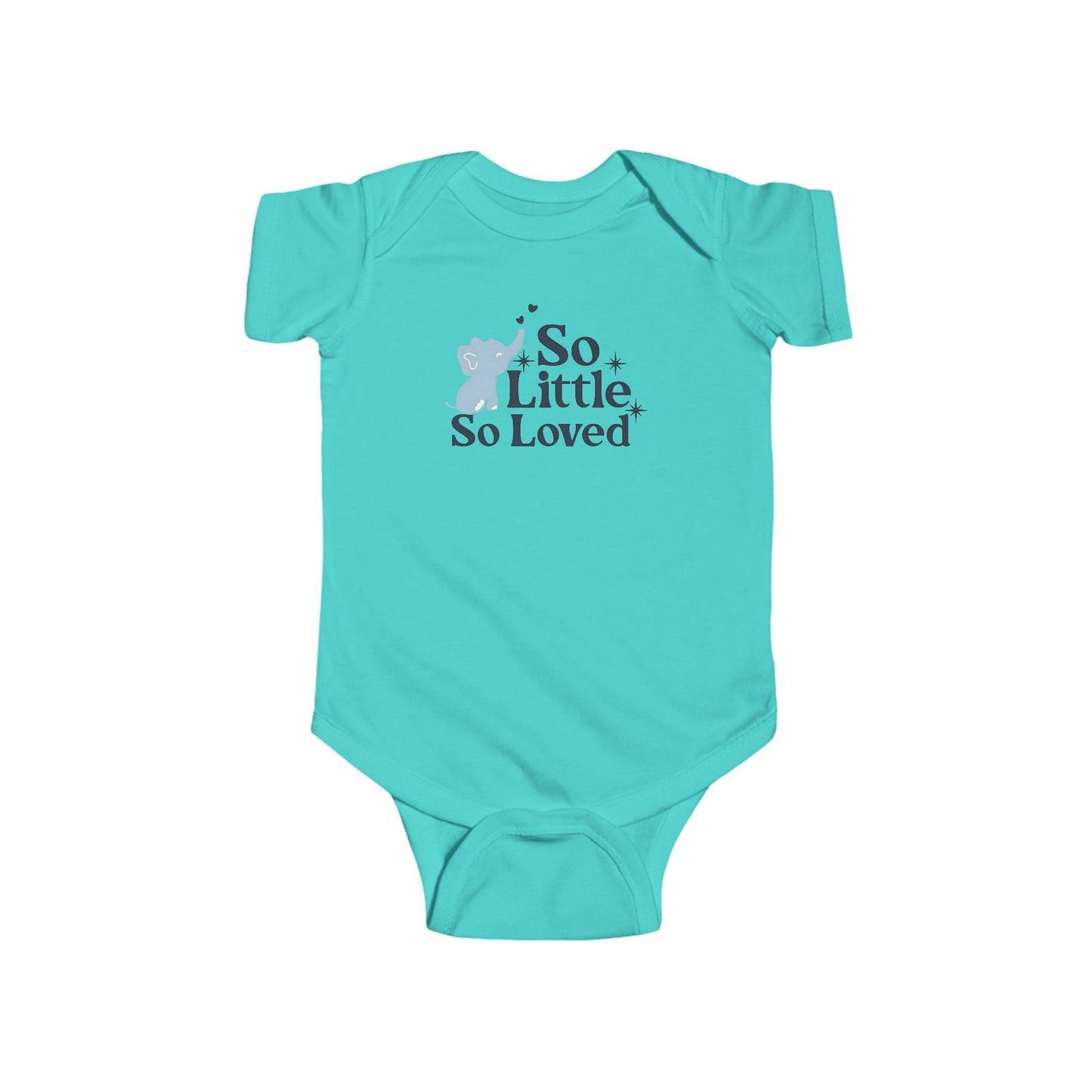 Mono de bebé con elefantito So Little So Loved | Body para bebé | Regalo para baby shower | Conjunto para recién nacido | Disponible en orgánico