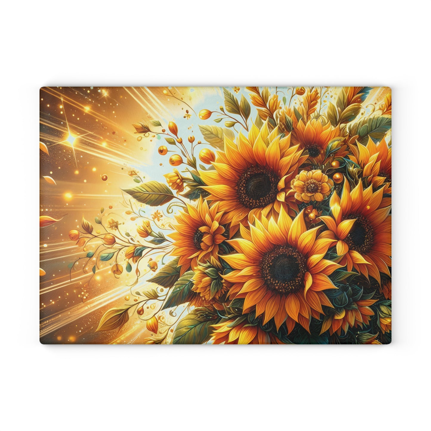 🌻 Sunflower Radiance Cutting Board – Brighten Your Kitchen with Golden Charm ☀️