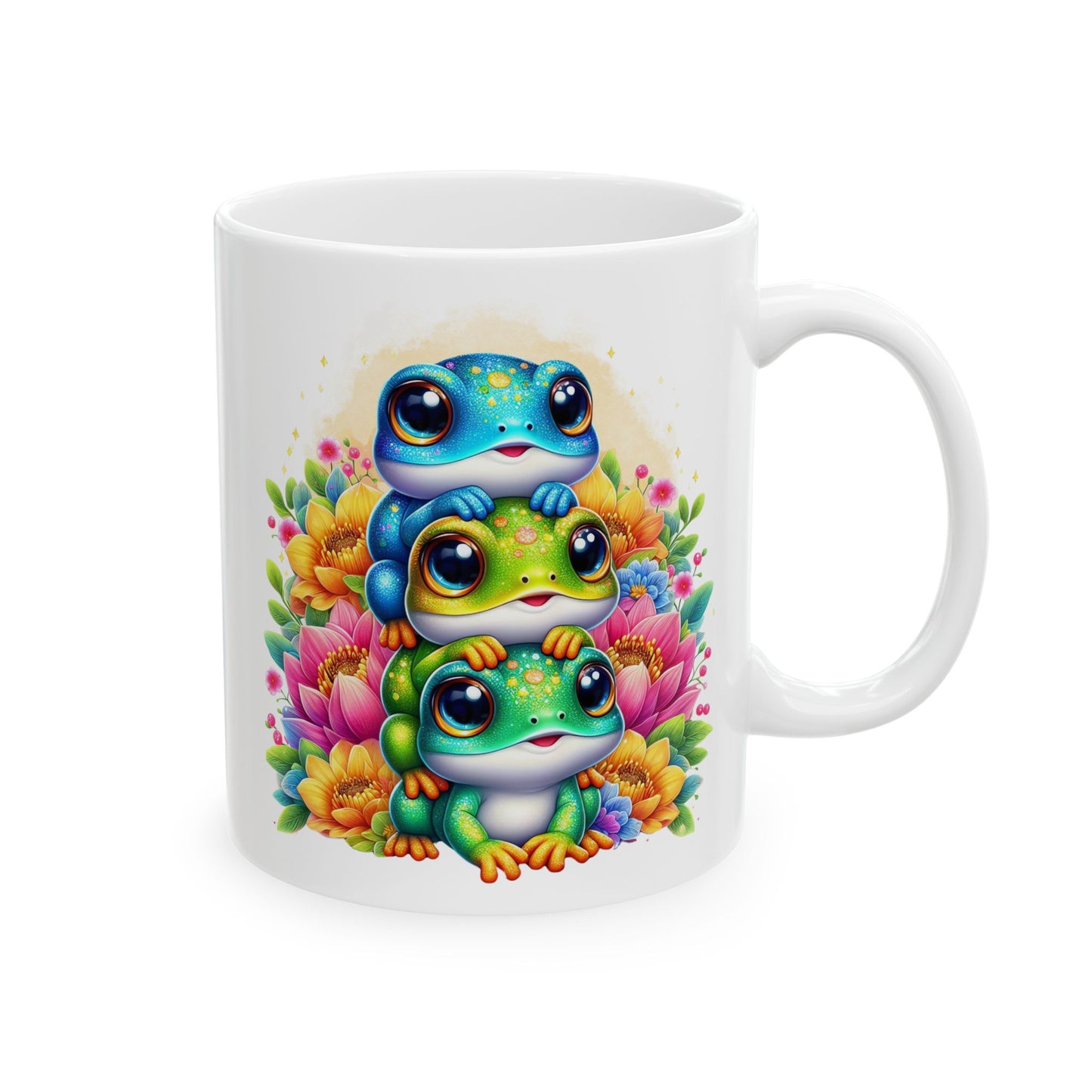 Taza de rana, taza de rana adorable, regalo para amantes de las ranas, taza con diseño de rana, taza con animales, regalo con temática de ranas, ideas para regalos de ranas, decoración de ranas, taza con anfibios