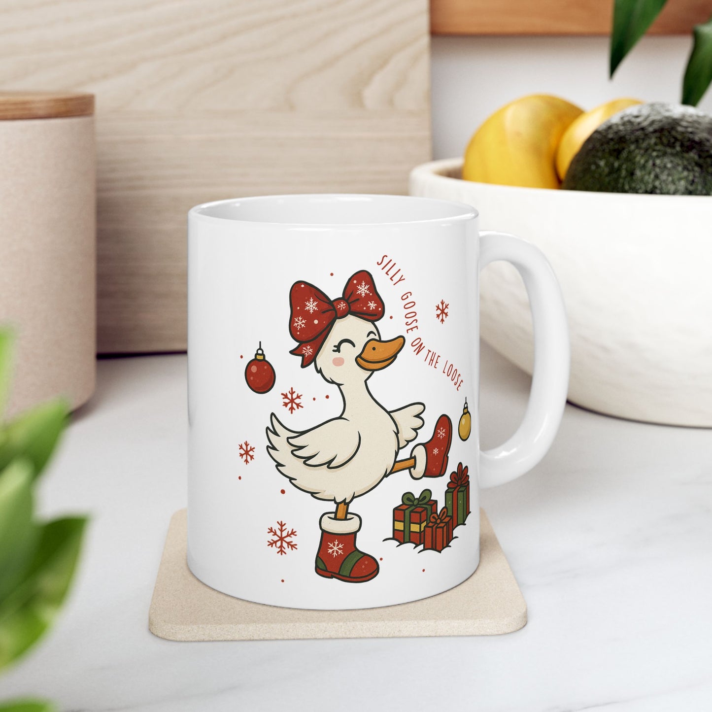 🦢🎄 Silly Goose for the Holidays – Festive Winter Cup ✨☕