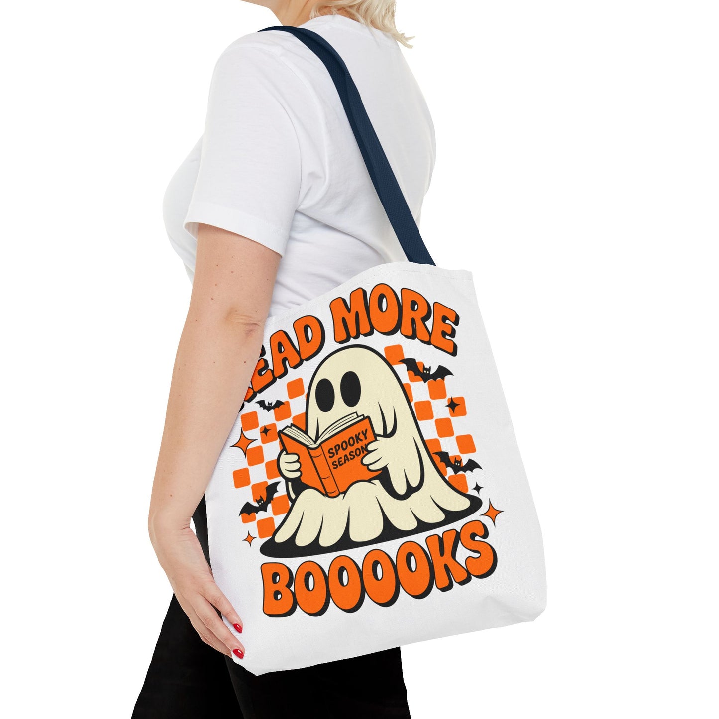 📚 Read More Booooks Halloween Tote Bag – Spooky Reads in Style 👻👜