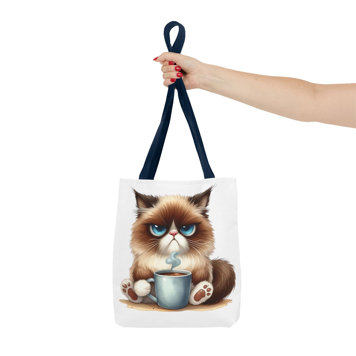 Bolsa de mano personalizada de Grumpy Cat con nombre personalizado: regalo divertido y sarcástico para amantes de los gatos. Bolsa única y práctica para uso diario. Bolsa de mano de Grumpy Cat: perfecta para amantes de los gatos y almas sarcásticas.