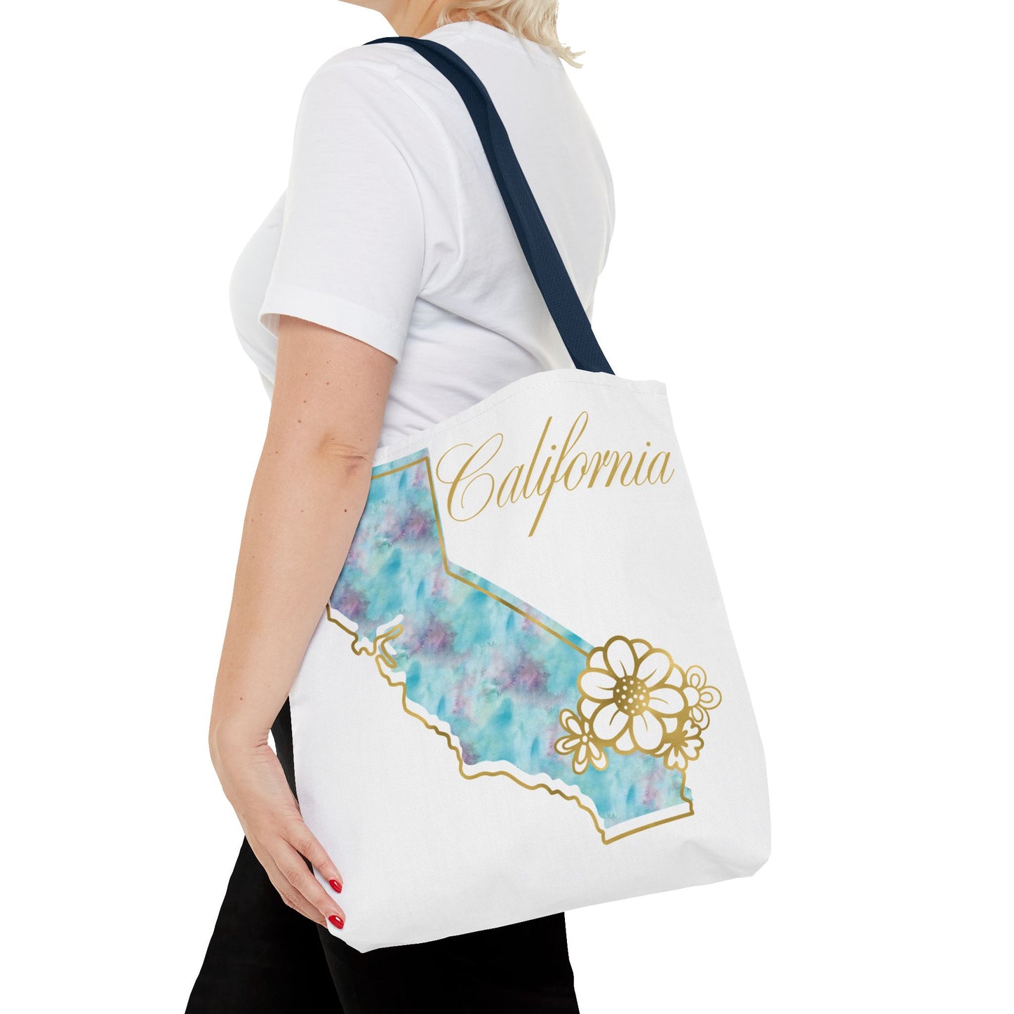 🌸 California State Floral Tote Bag – Elegant, Artistic & Practical 👜