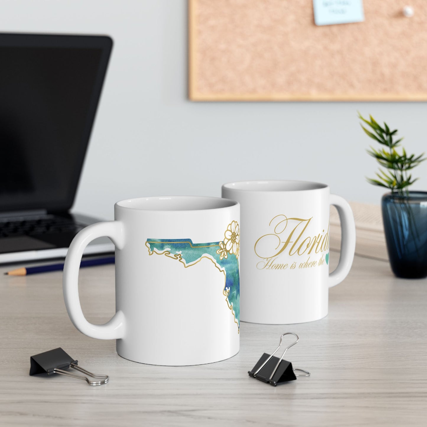 ☕ Home is Where the ❤️ Is – Florida Mug – Sunshine State Sips ☀️
