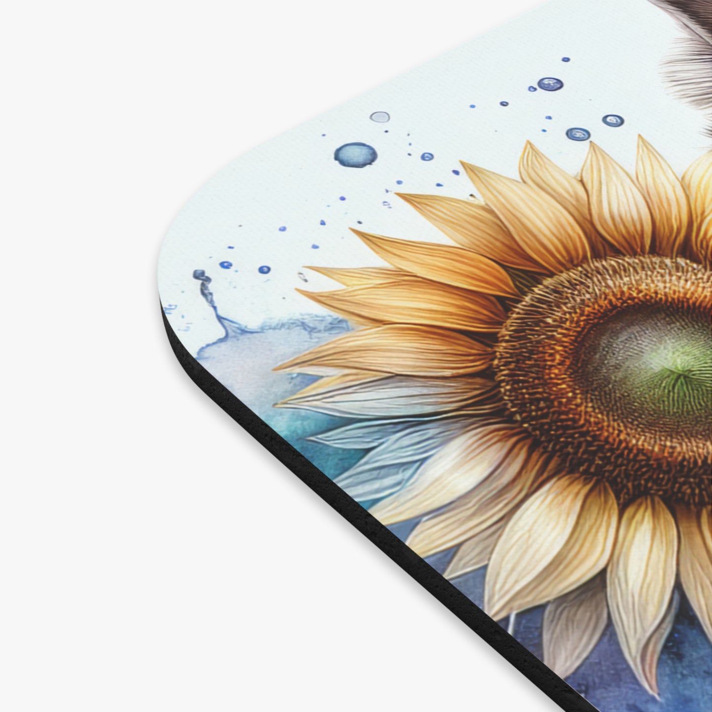 🖱️🌻🐶 Yorkshire Terrier Mouse Pad – Yorkie with Sunflowers & Florals Desk Art