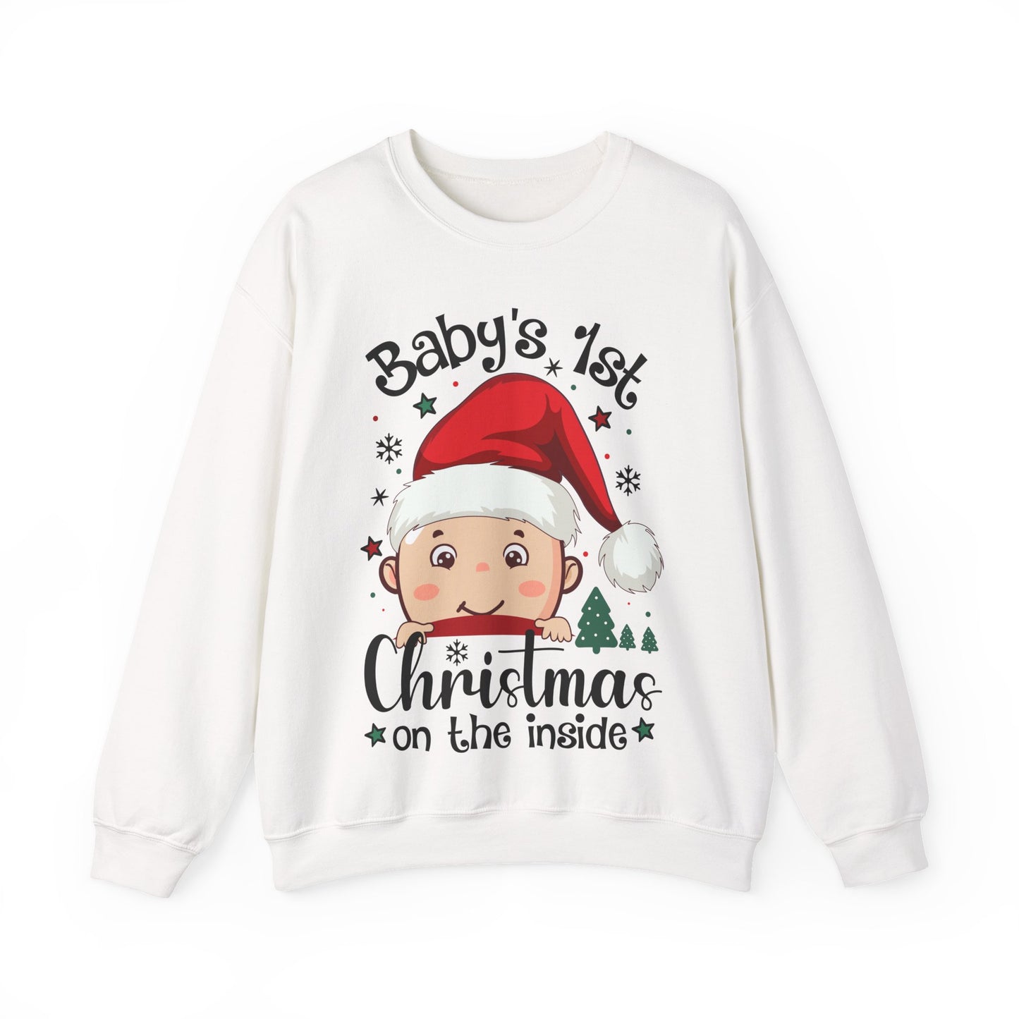 🎅🌲 Santa Baby Christmas Sweatshirt – Adorable Holiday Crewneck
