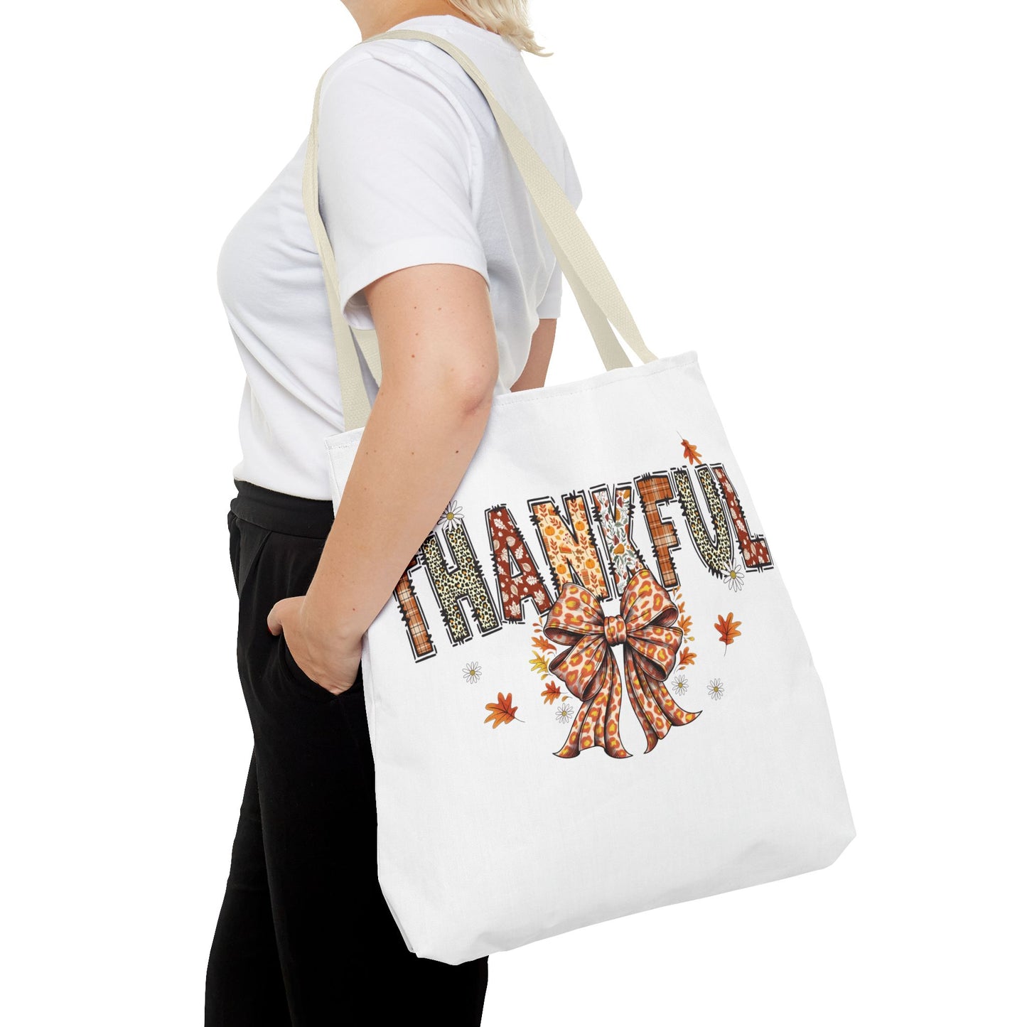🧡 Thankful Tote Bag – Leopard Prints & Autumn Vibes in One Cozy Carryall 🍁