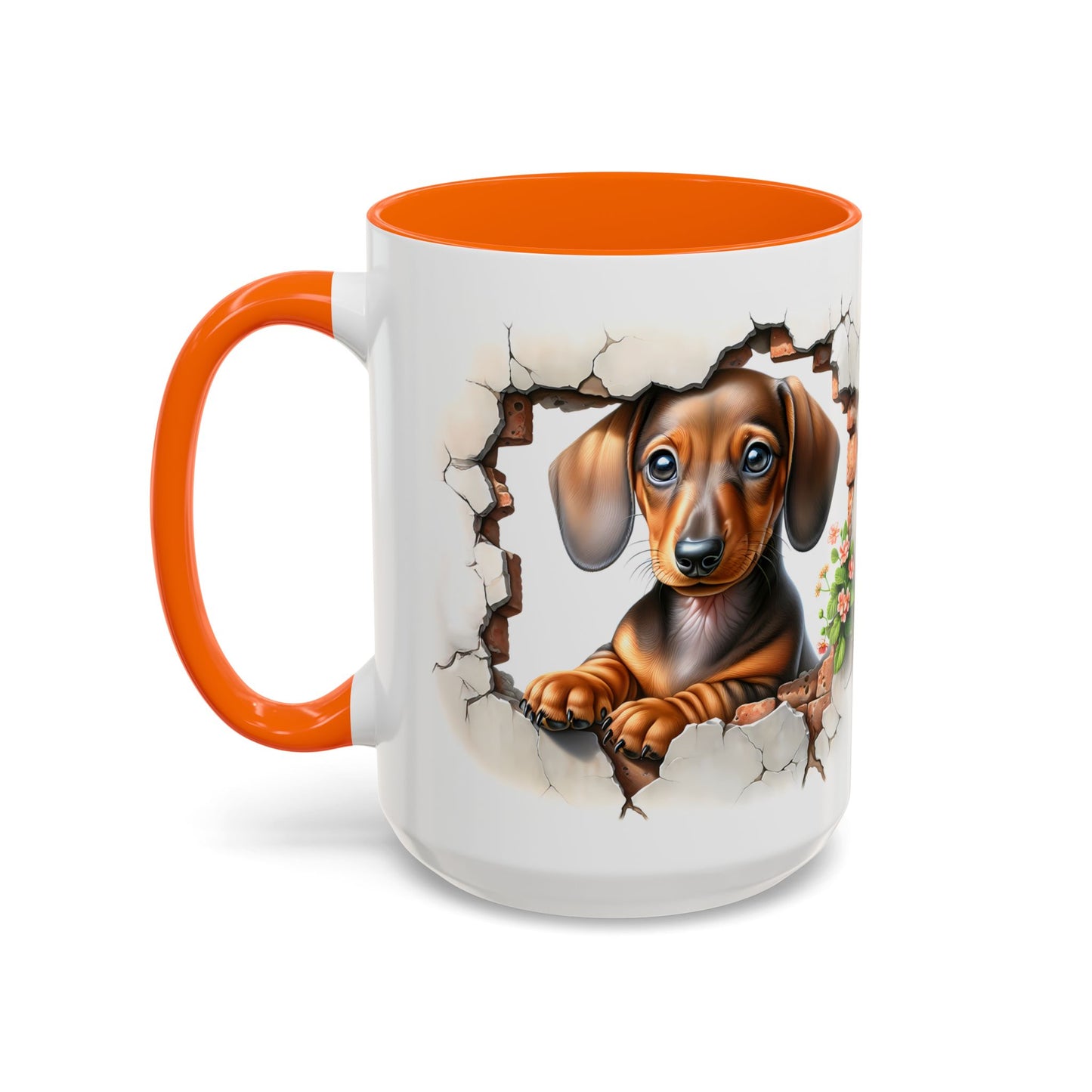 🐾🌭 Dachshund Puppy Accent Mug – Adorable Doxie Coffee Cup ☕❤️