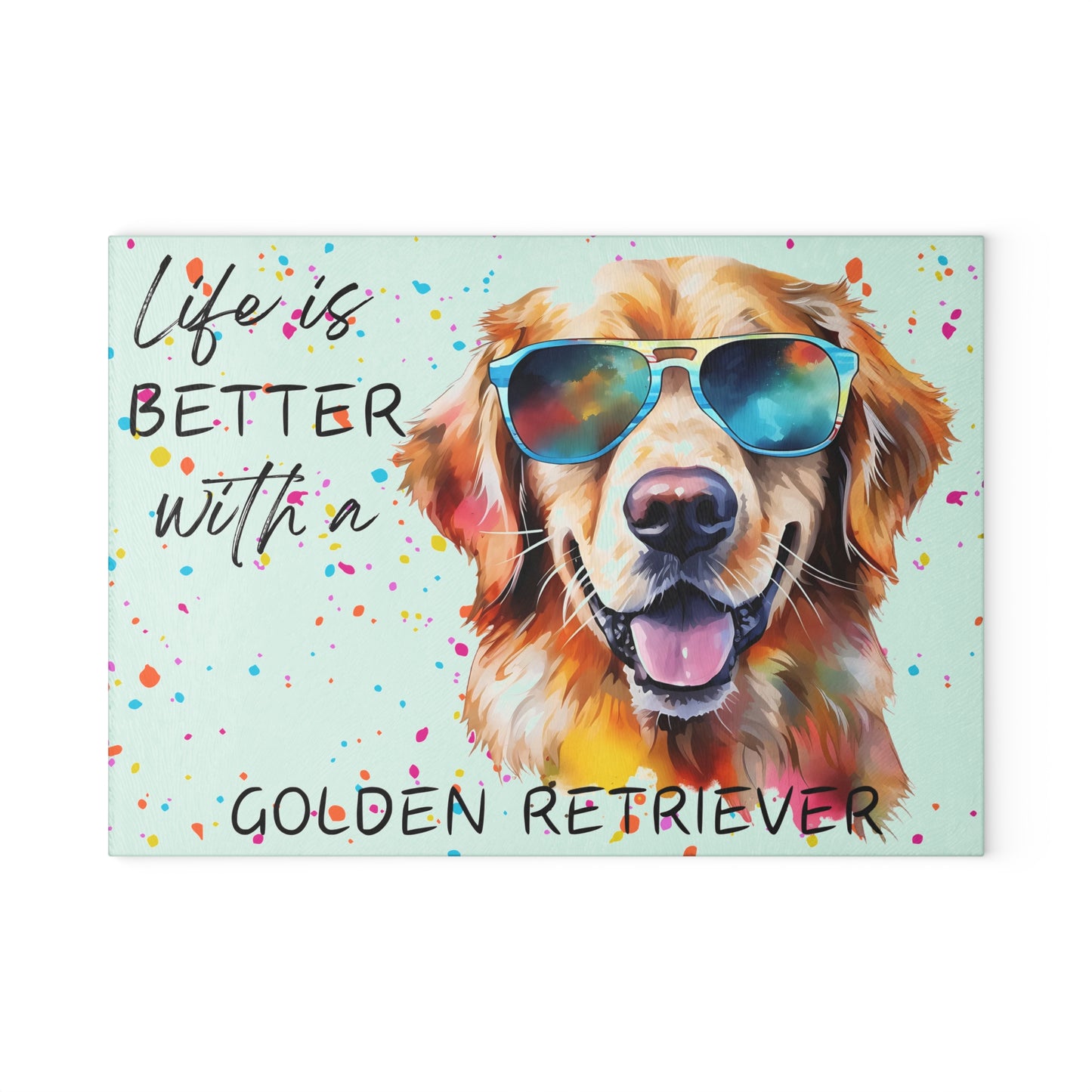 🐾 Golden Retriever Cutting Board – Sunny Smiles & Kitchen Style ☀️