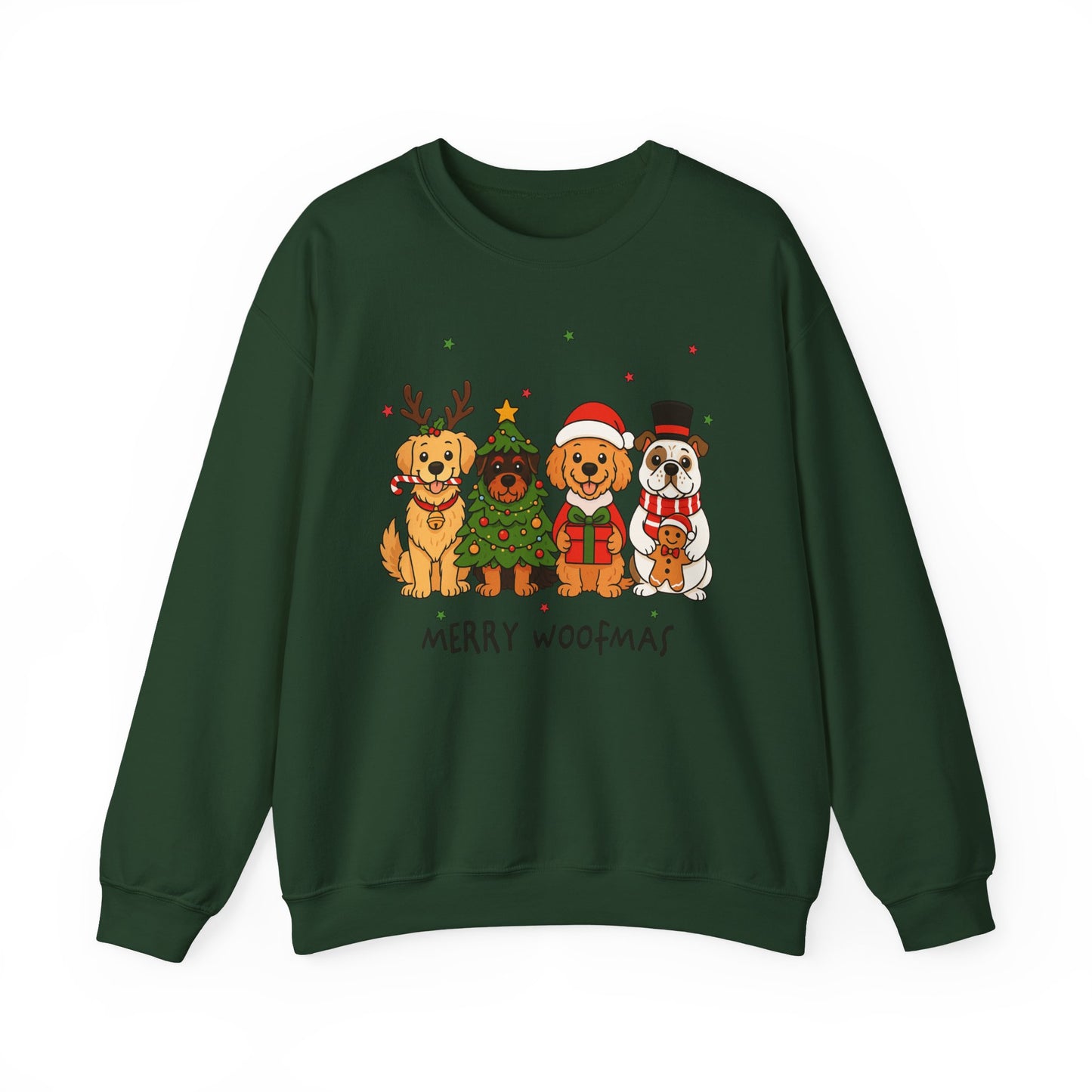 🐶🎄 Merry Woofmas Sweatshirt – Festive Dog Lovers Holiday Crewneck