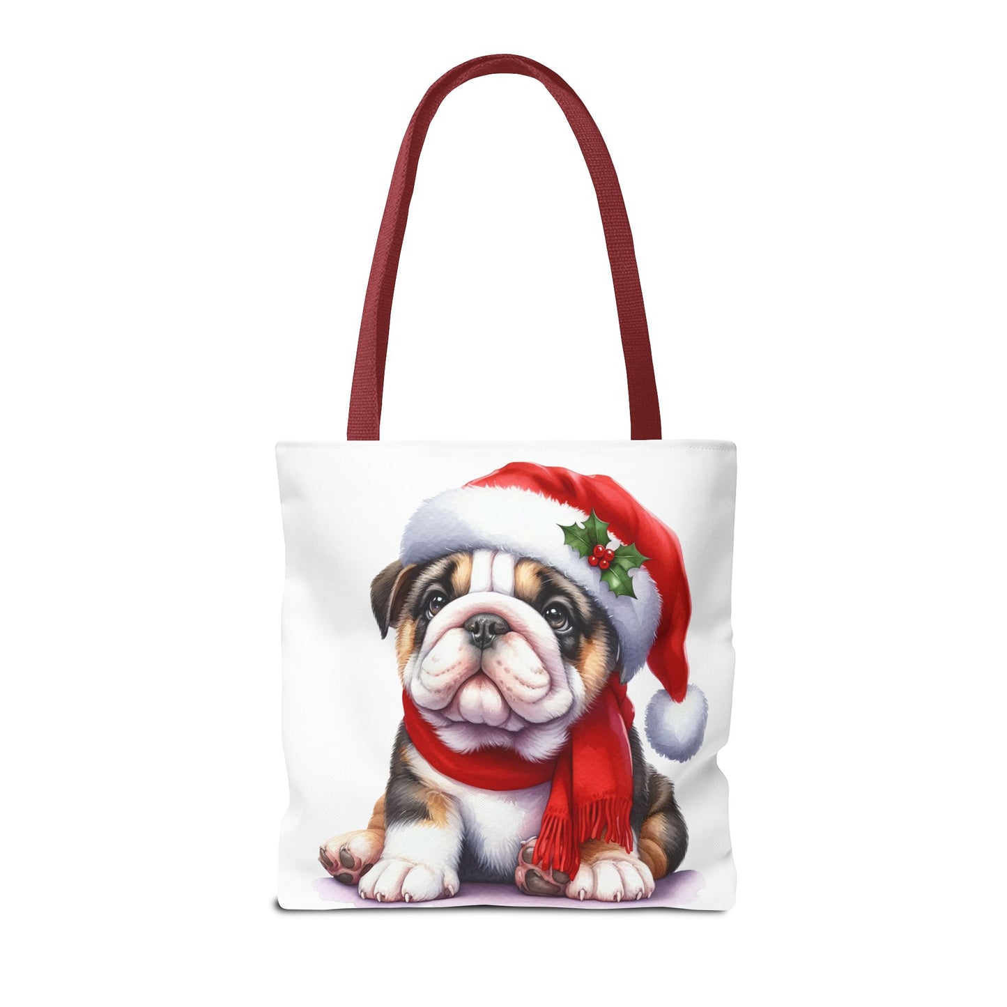 🎅 Bulldog Christmas Tote Bag – Cozy Holiday Style for Dog Lovers 🐾
