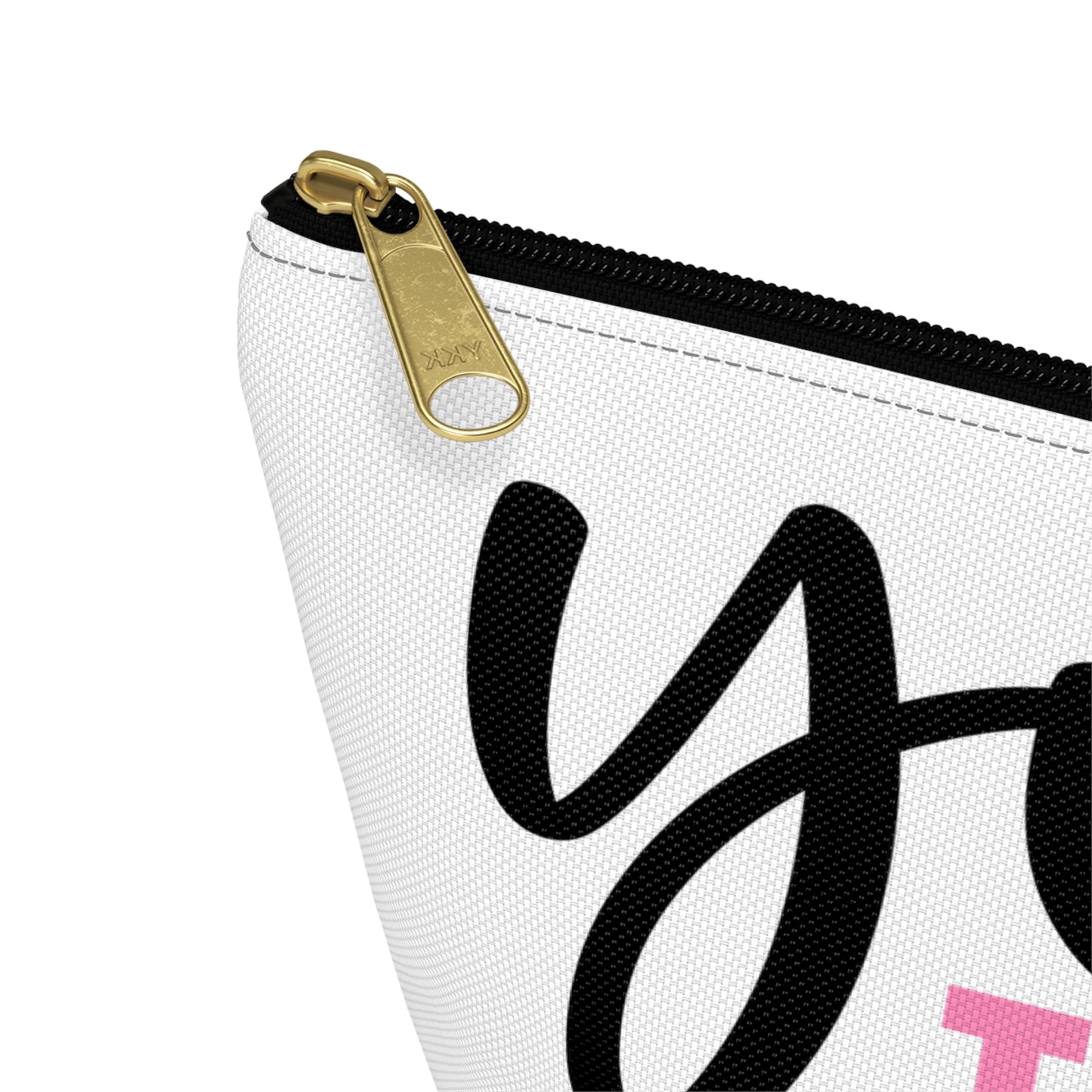 Accessory Pouch – "You Look Lovely Today" Pink Makeup Bag