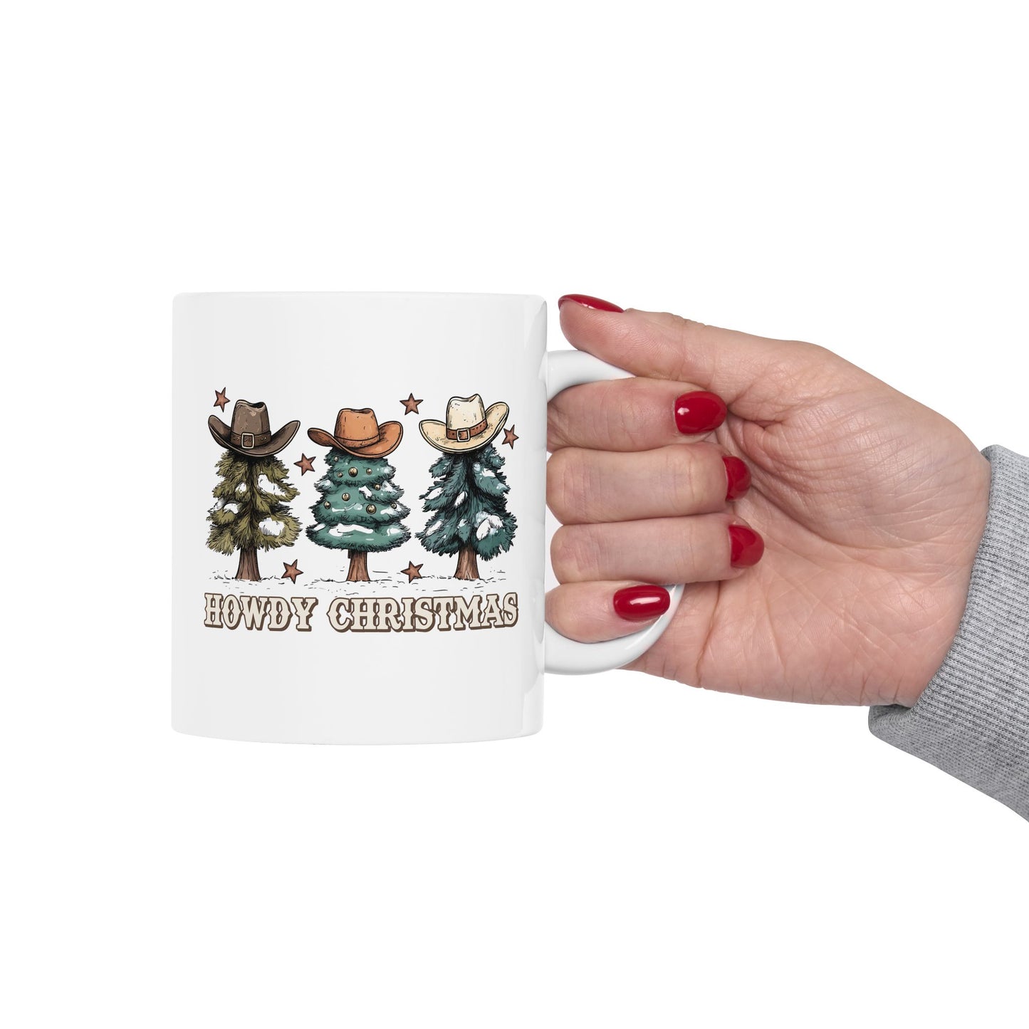 🎄🤠 Howdy Christmas Cowboy Mug – Western Holiday Cheer in Every Sip! ☕⭐