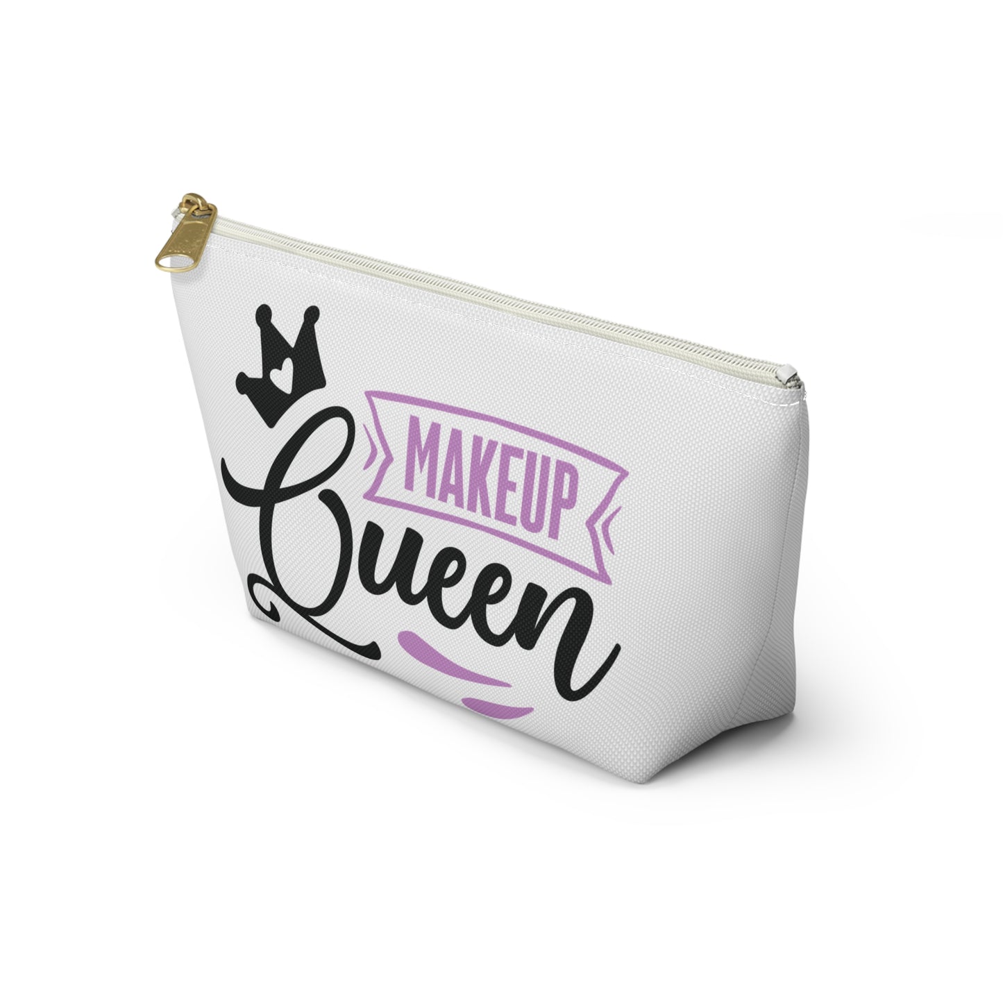 Accessory Pouch – "Makeup Queen" Purple Makeup Bag