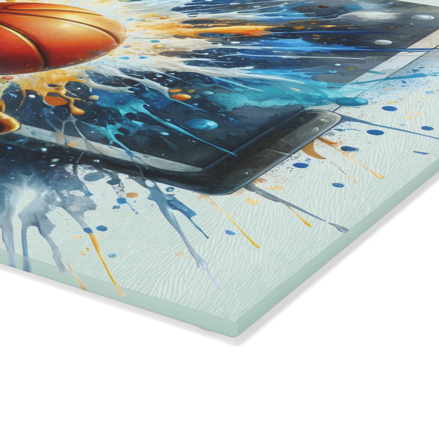 🏀 Basketball Splash Art Cutting Board – Slam Dunk Style for Your Kitchen 🎨