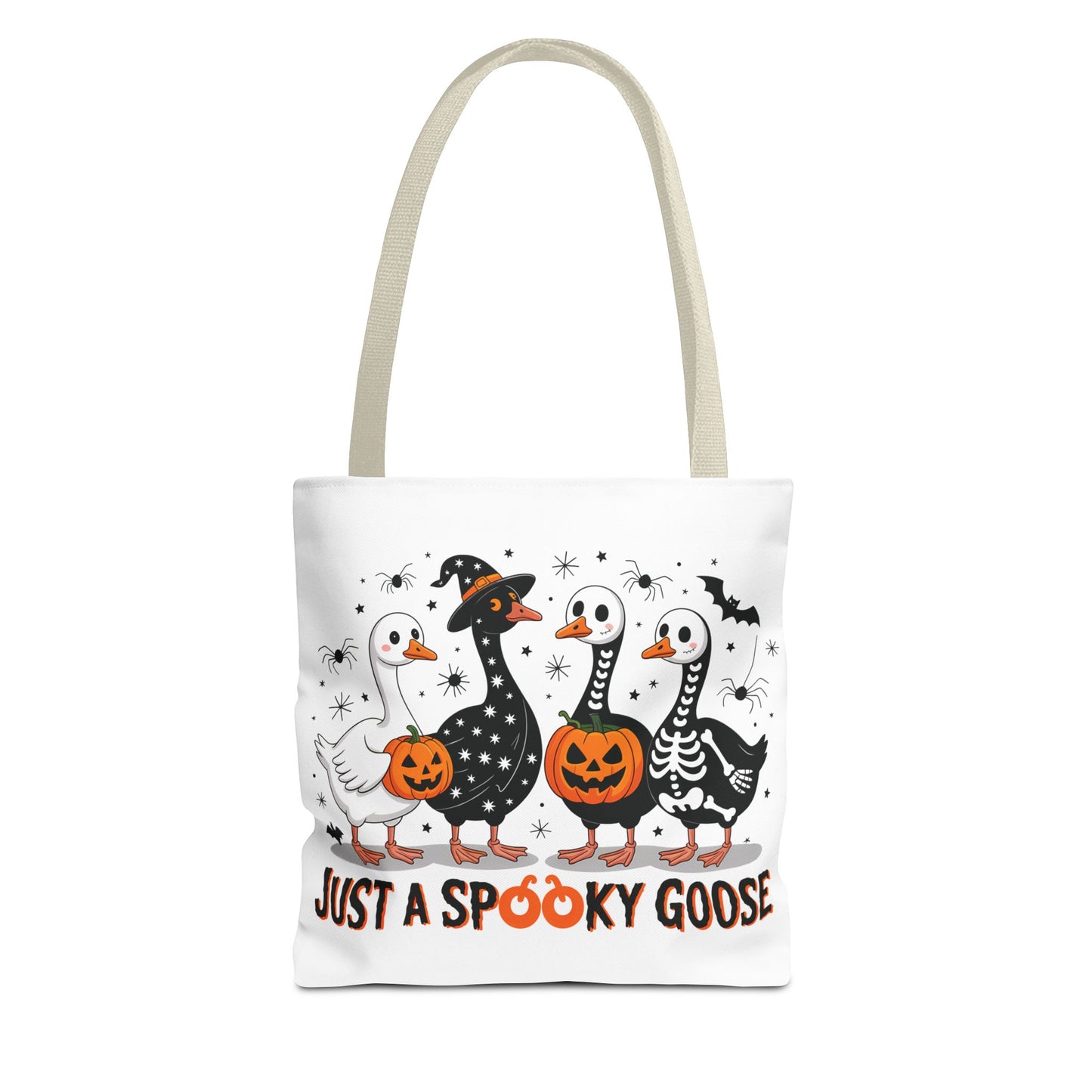 🦢 Just a Spooky Goose Tote Bag – Honkin’ Into Halloween 🎃👻