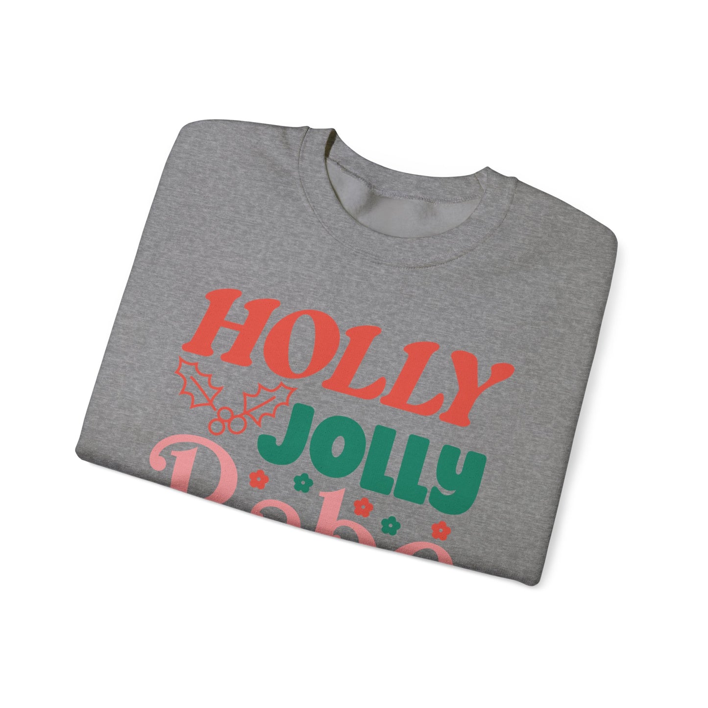 🎀✨ Holly Jolly Babe Retro Crewneck – Cute, Cozy & Festive