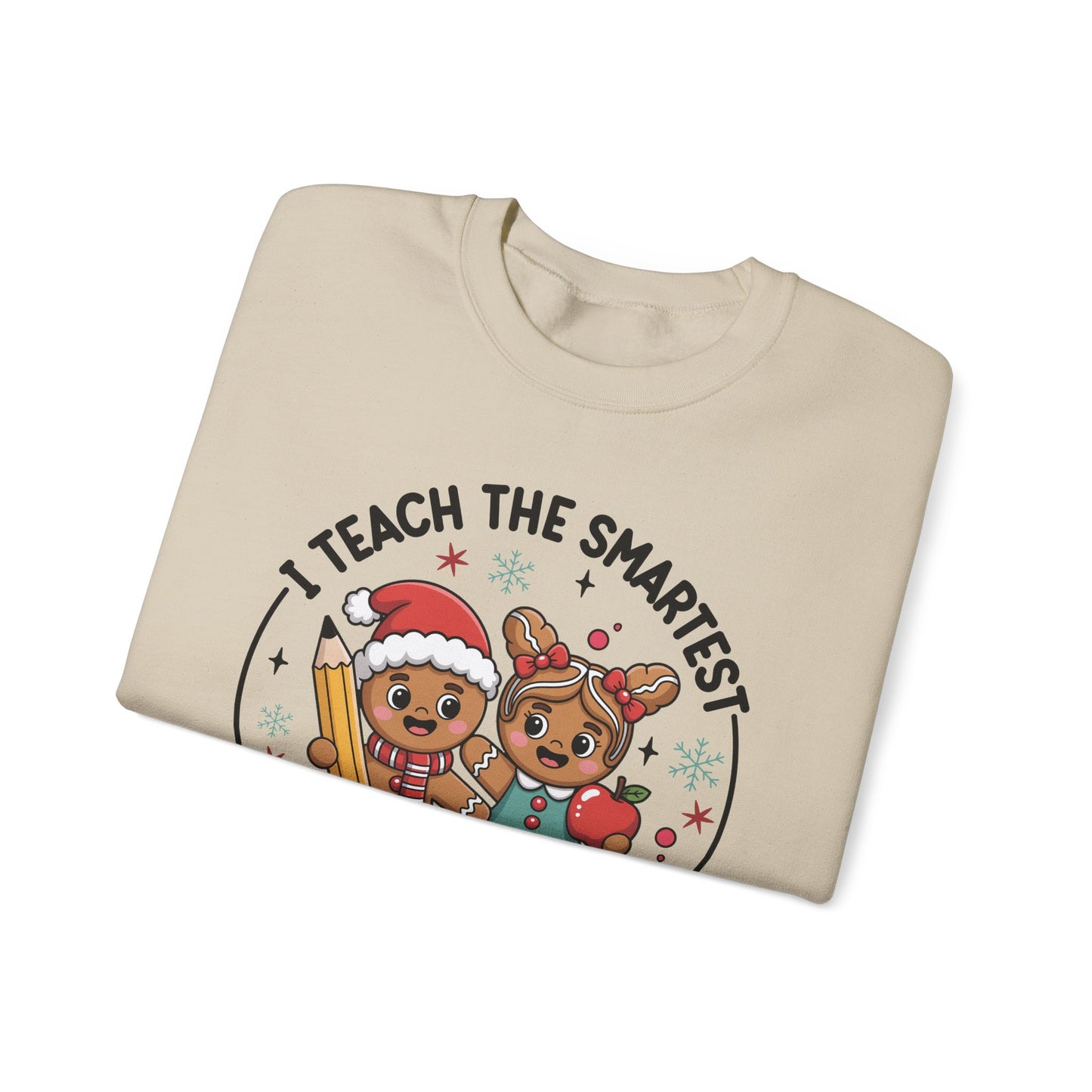 🍪✏️ Smartest Cookies Teacher Sweatshirt – Cute Gingerbread Classroom Vibes 🍎❄️