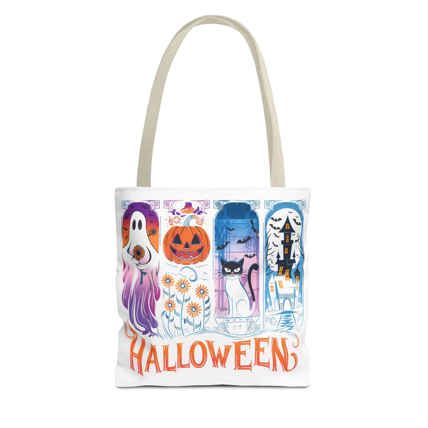 🎃 Haunted Halloween Tote Bag – Spooky Style with Autumn Vibes 👻