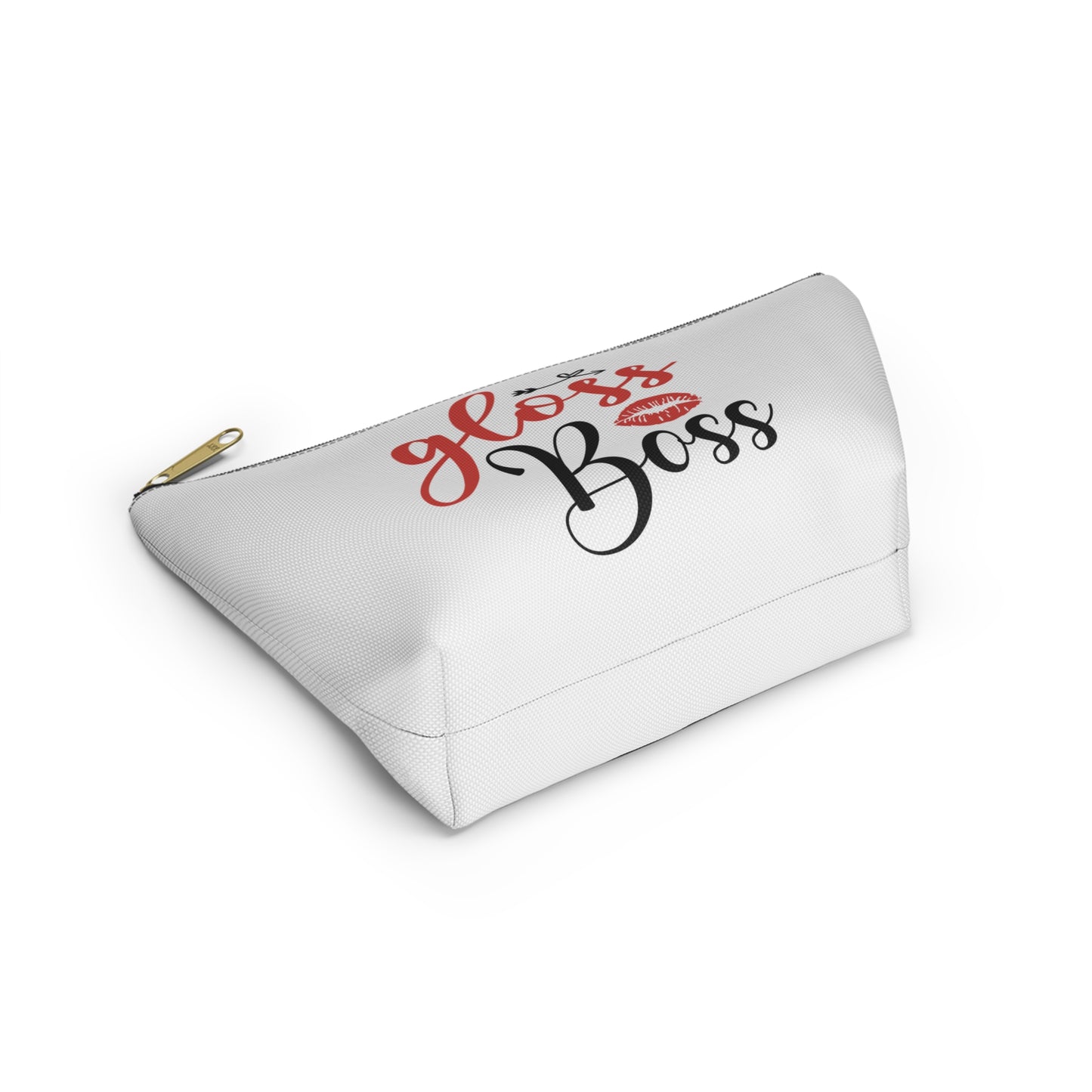 Accessory Pouch – "Gloss Boss" Red Makeup Bag