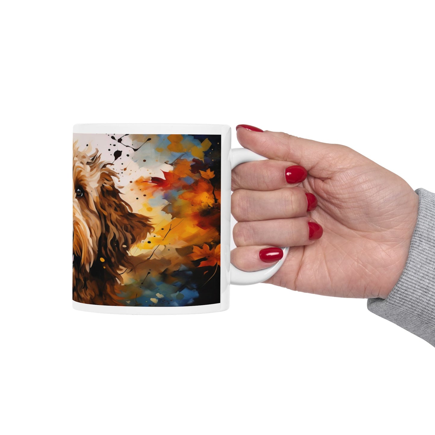 Taza de Labradoodle: ¡Un toque colorido de alegría y amor!