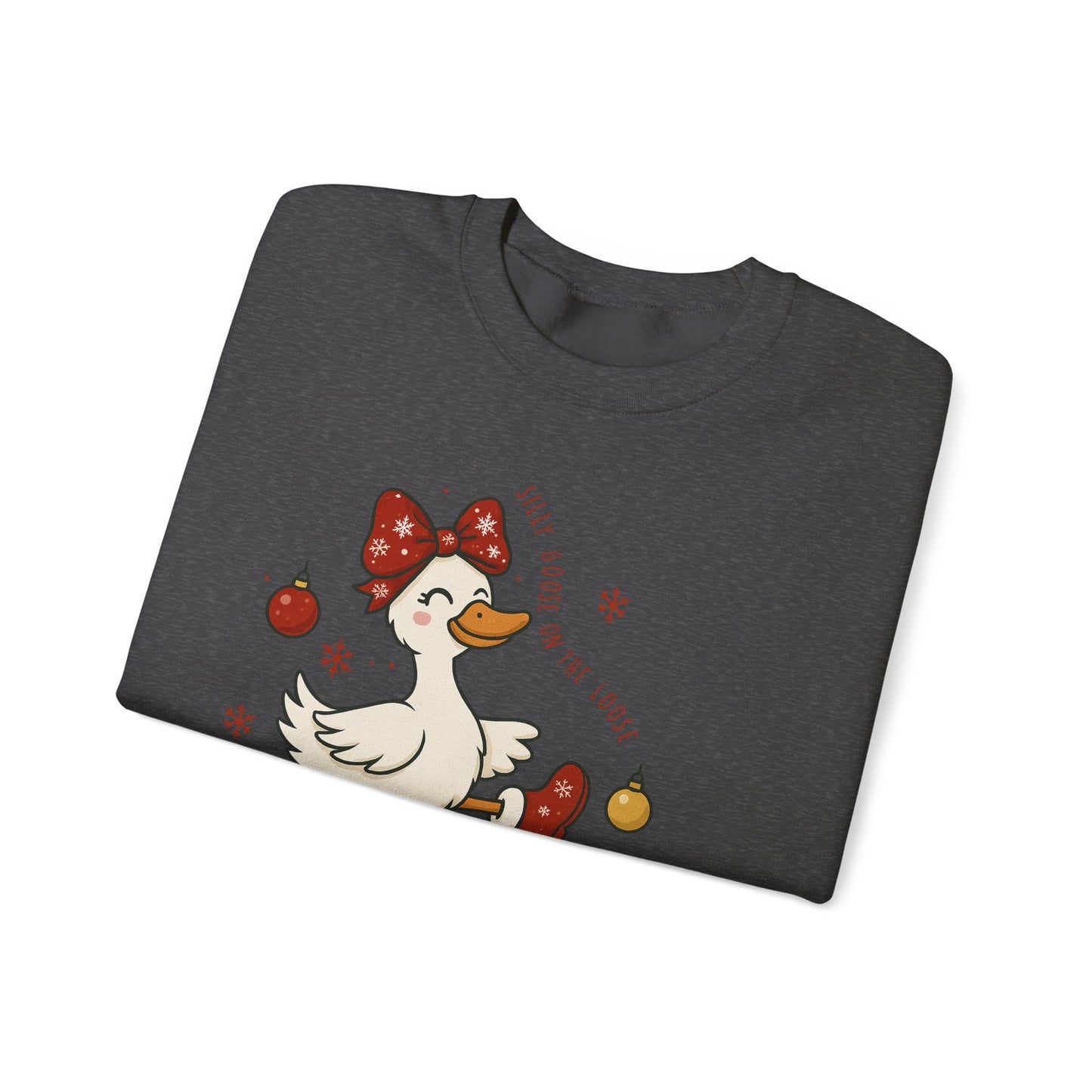 🪿🎁 Silly Goose on the Loose Sweatshirt – Whimsical Holiday Cheer ❄️✨
