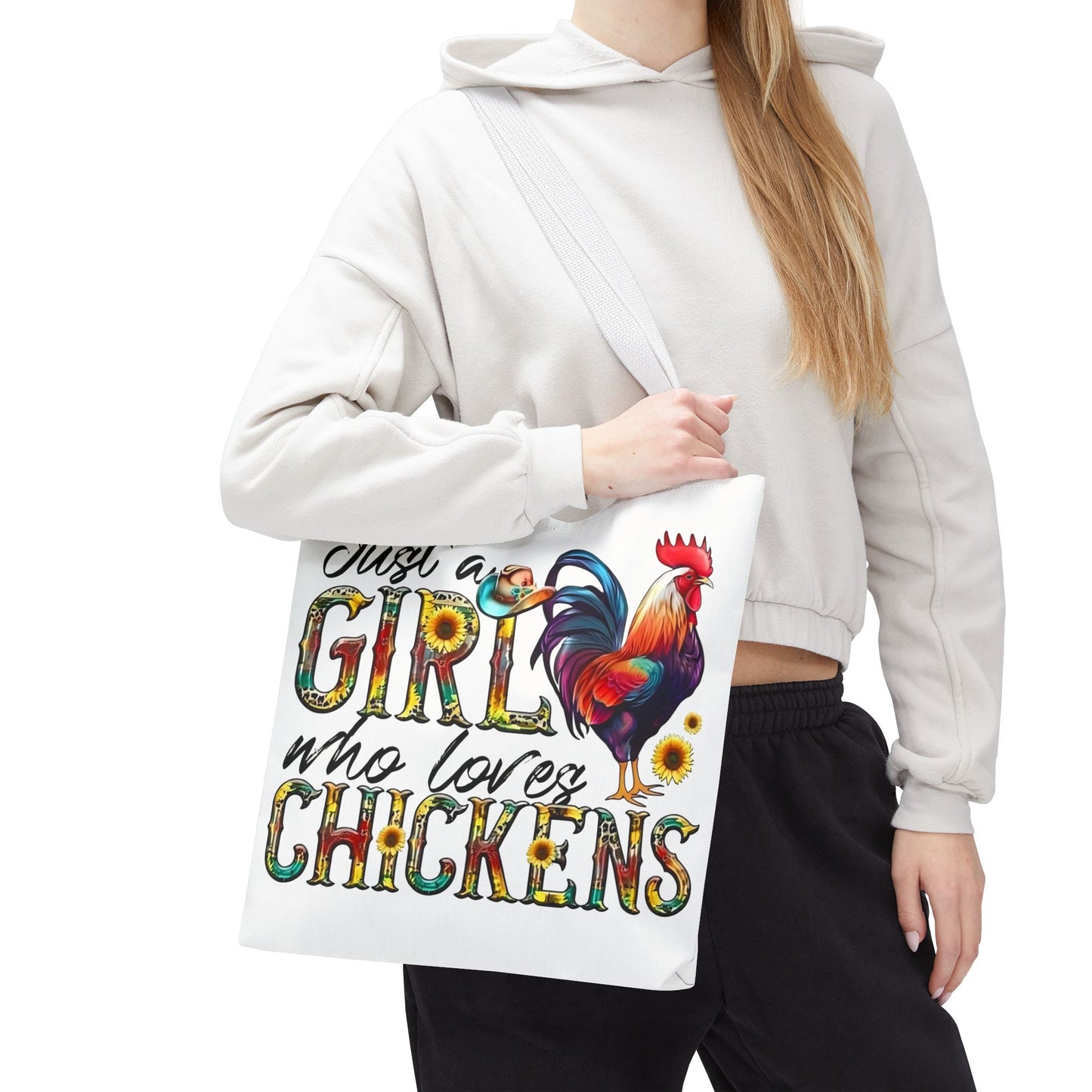 🐔 Solo una chica que ama las gallinas: Bolsa de tela estilo granja para amantes de las gallinas
