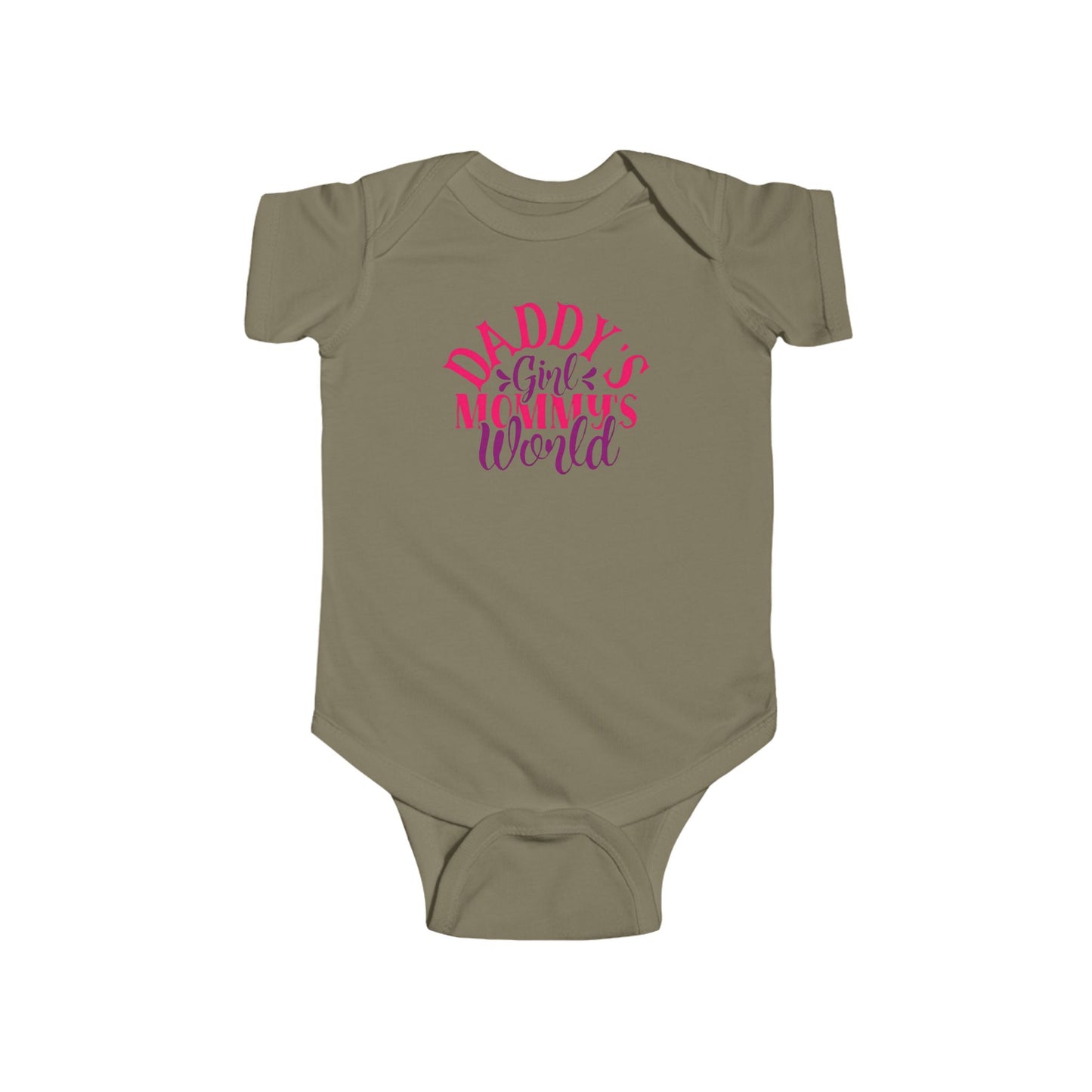 DADDY'S Girl MOMMY'S World Baby Onesie | Adorable Bodysuit for Girls | Organic Option Available