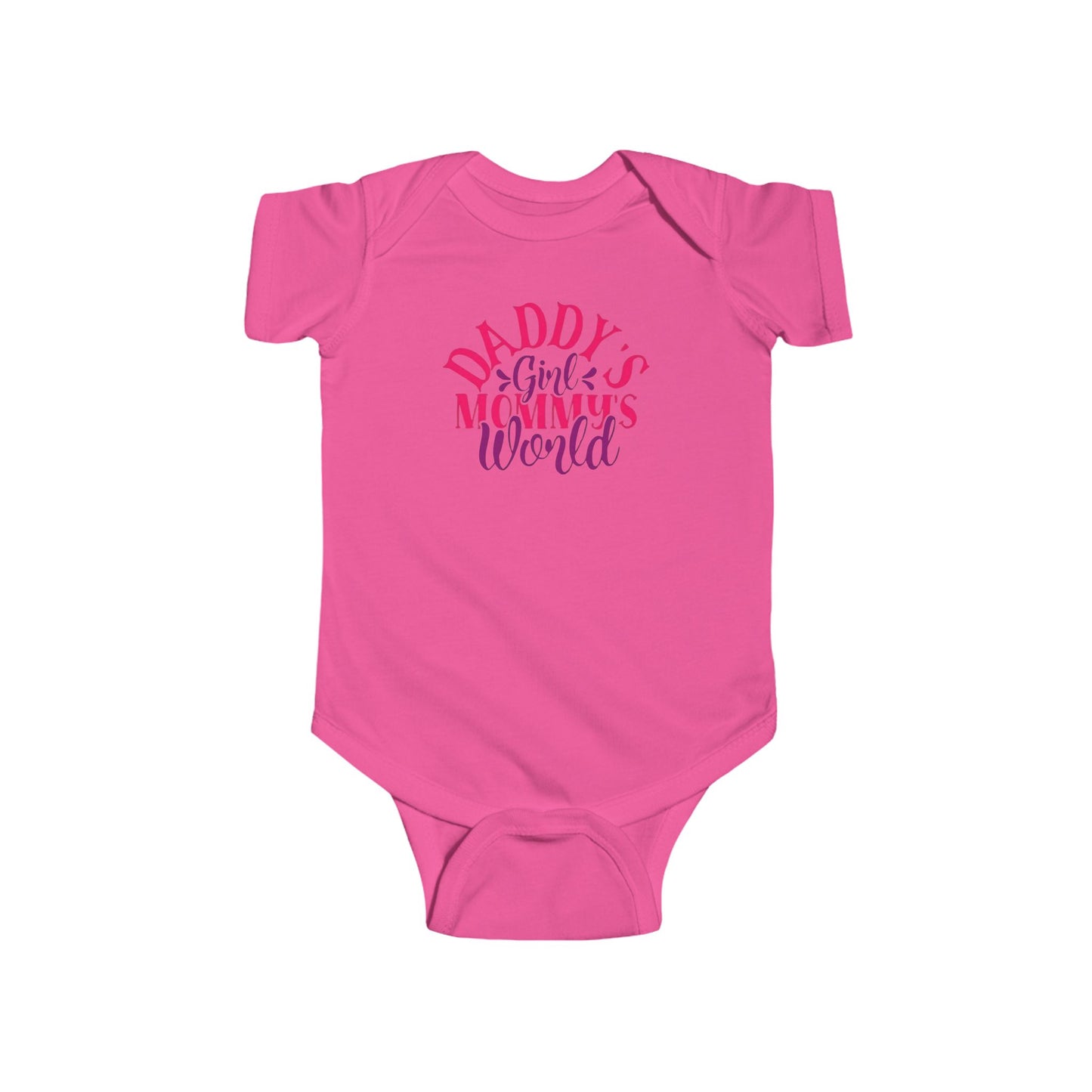 DADDY'S Girl MOMMY'S World Baby Onesie | Adorable Bodysuit for Girls | Organic Option Available